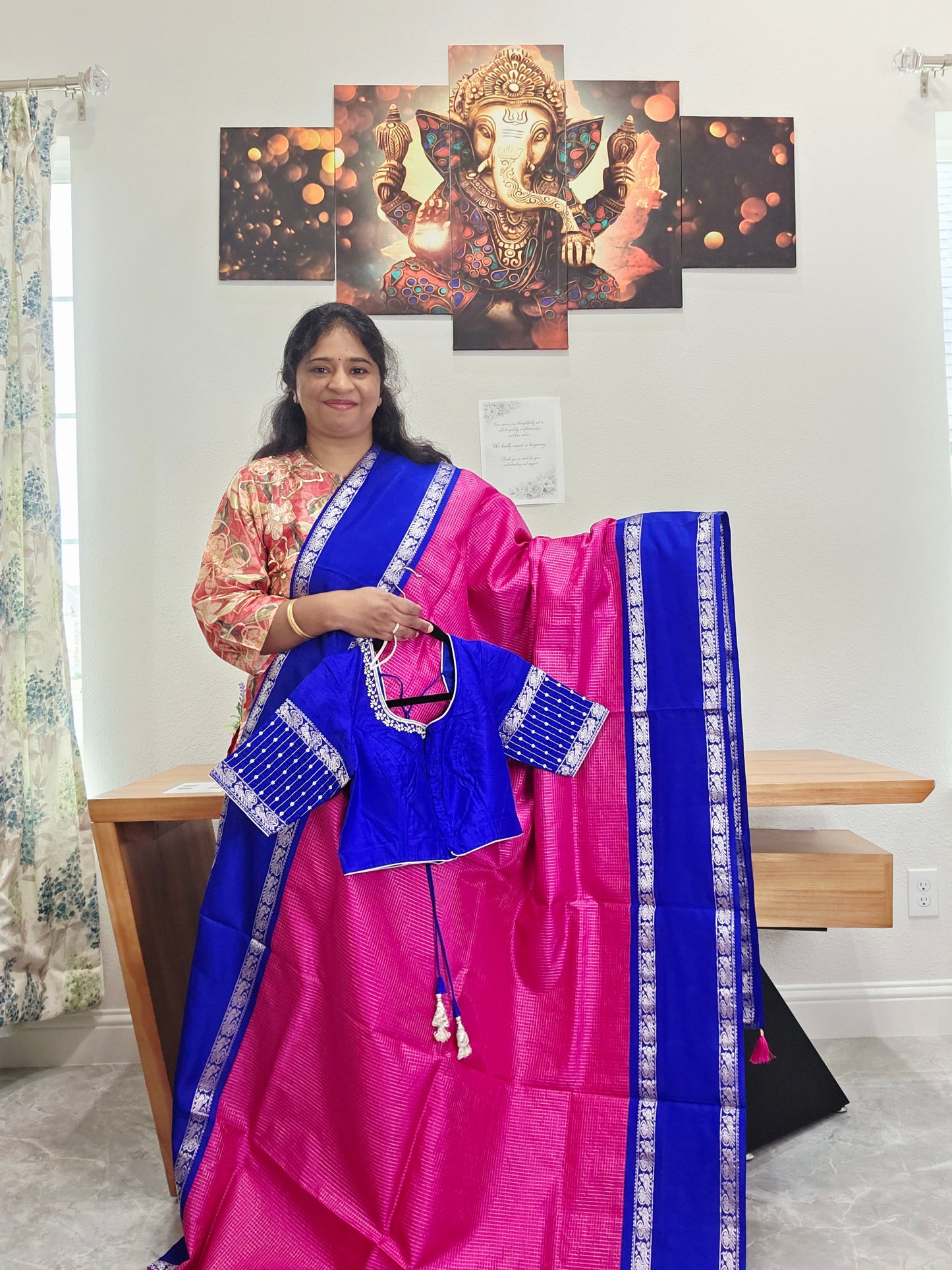Pure Arni Pattu Kancheepuram Saree - Maggam Blouse