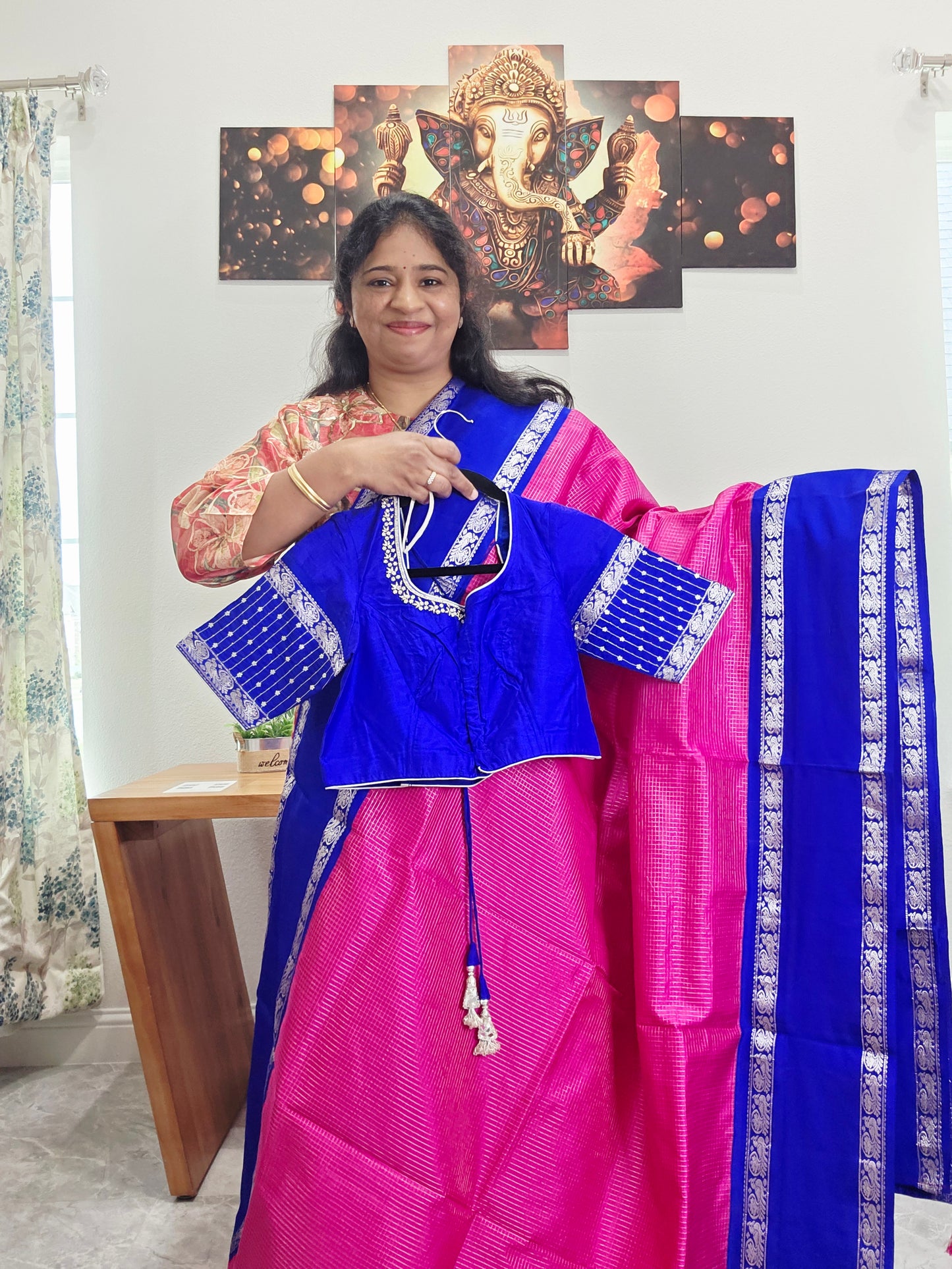 Pure Arni Pattu Kancheepuram Saree - Maggam Blouse