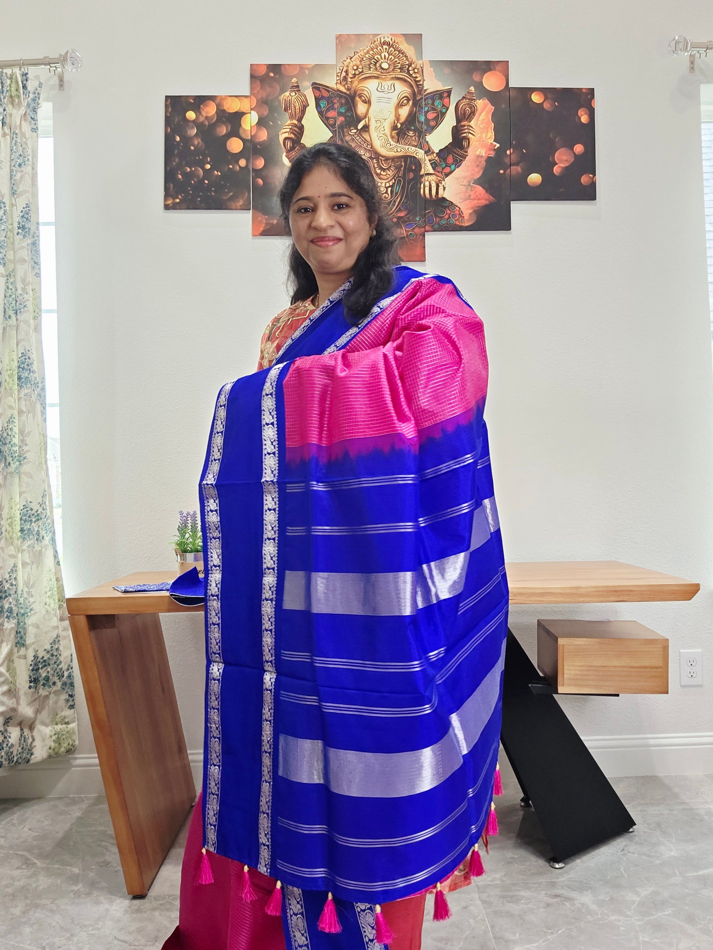 Pure Arni Pattu Kancheepuram Saree - Maggam Blouse