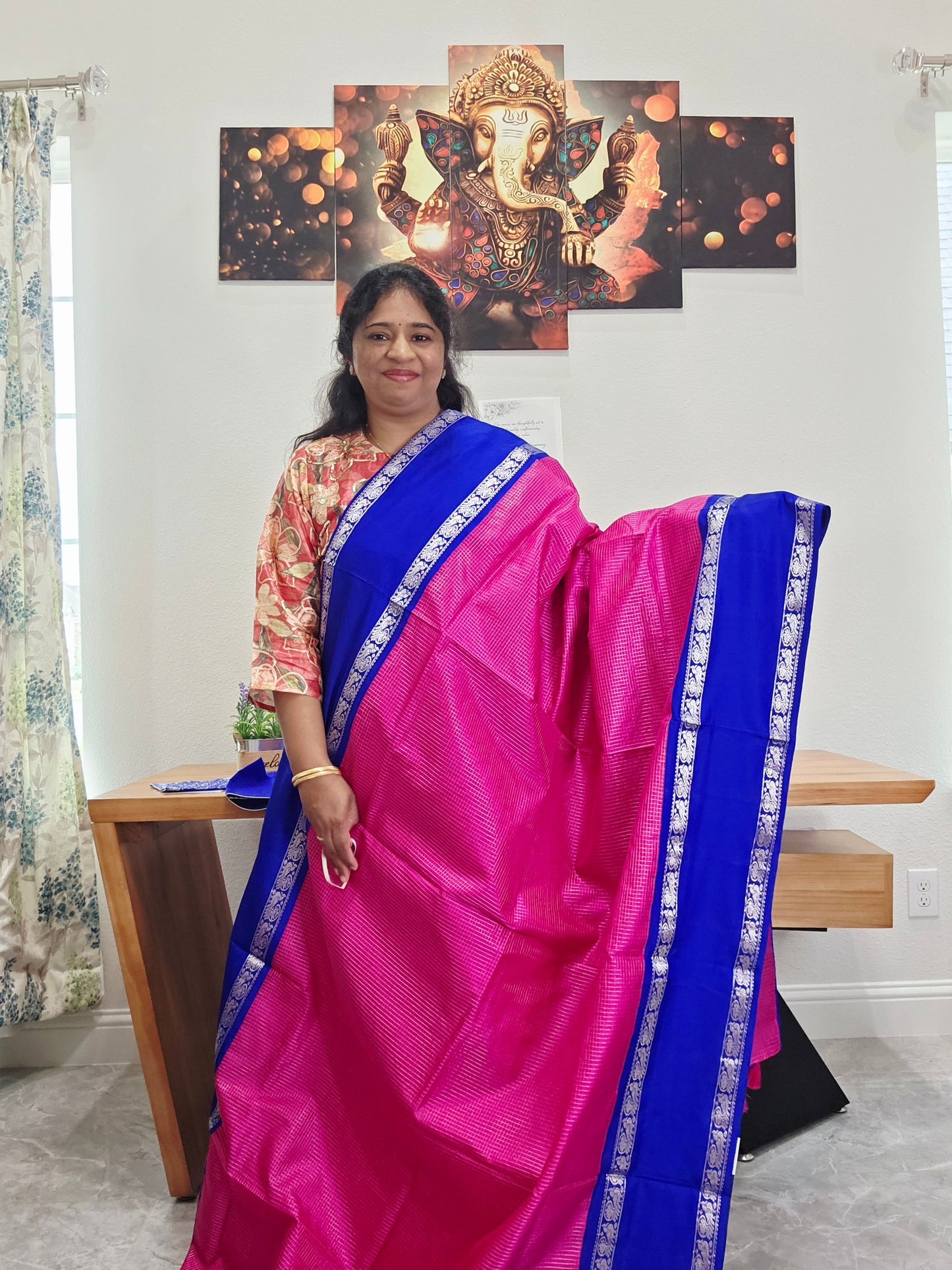 Pure Arni Pattu Kancheepuram Saree - Maggam Blouse