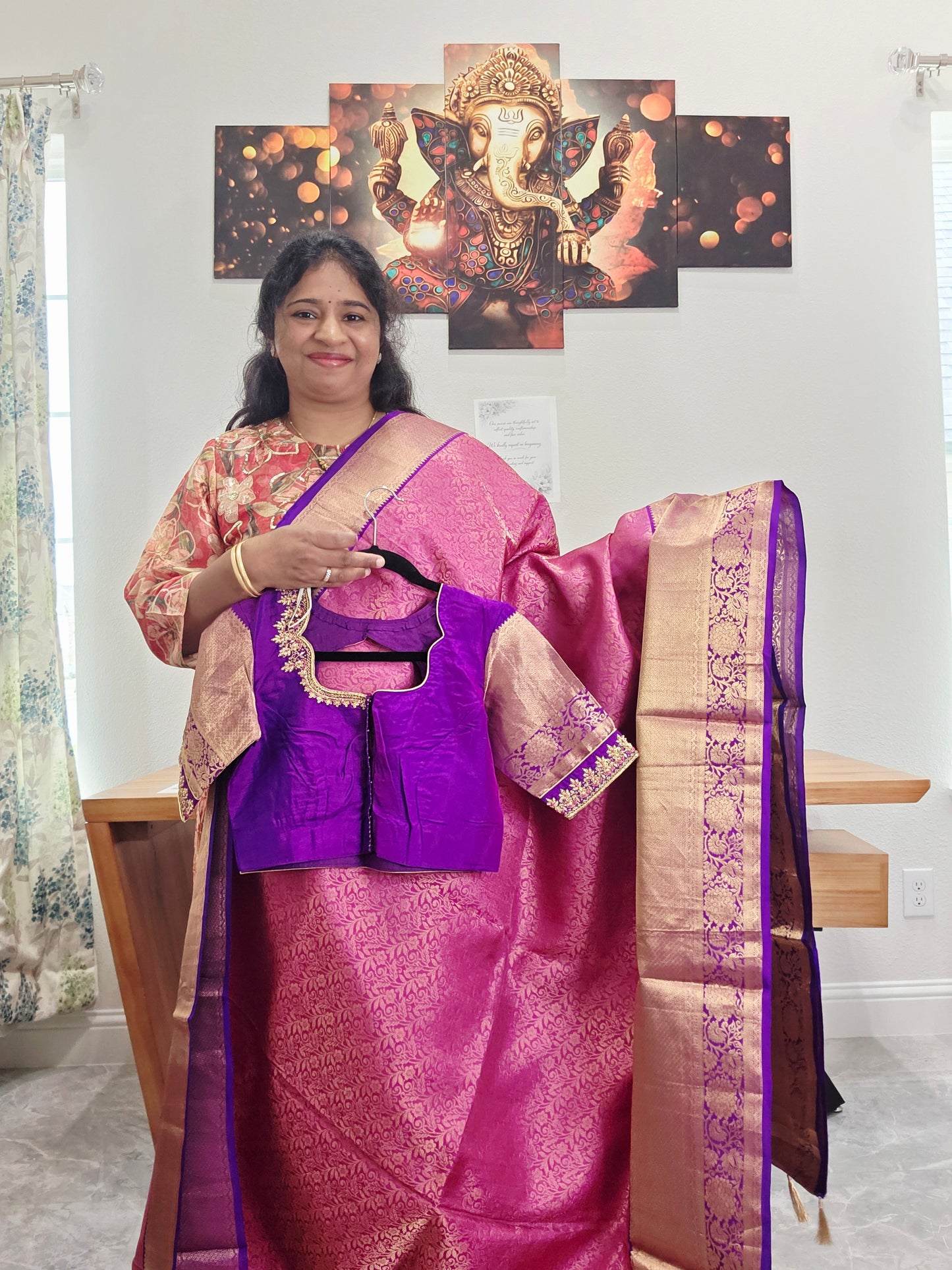 Kanchi Soft Silk Designer Saree - Maggam Blouse