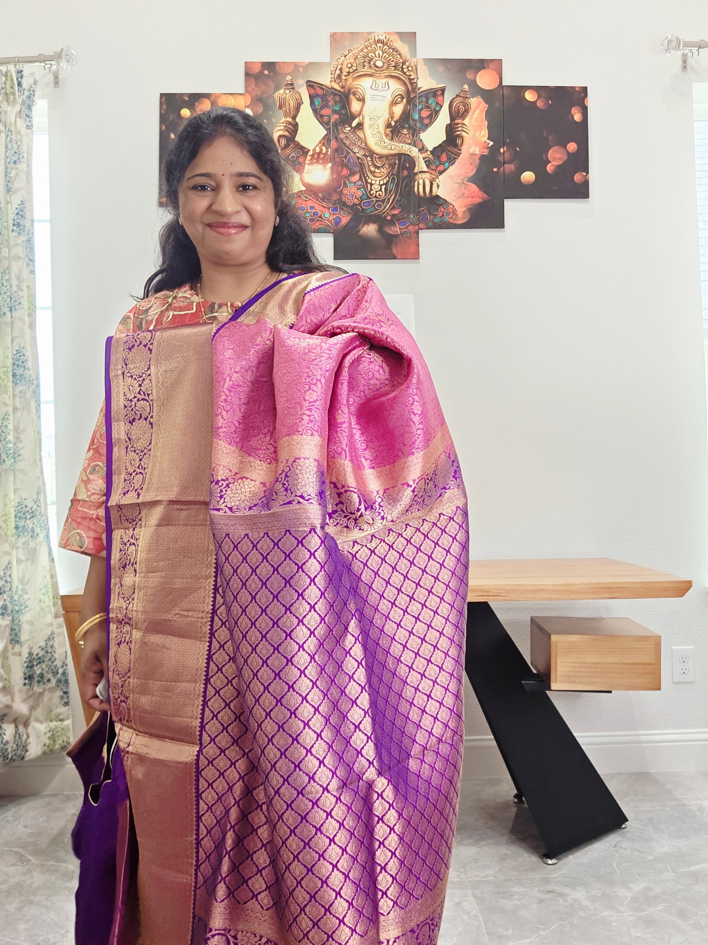 Kanchi Soft Silk Designer Saree - Maggam Blouse