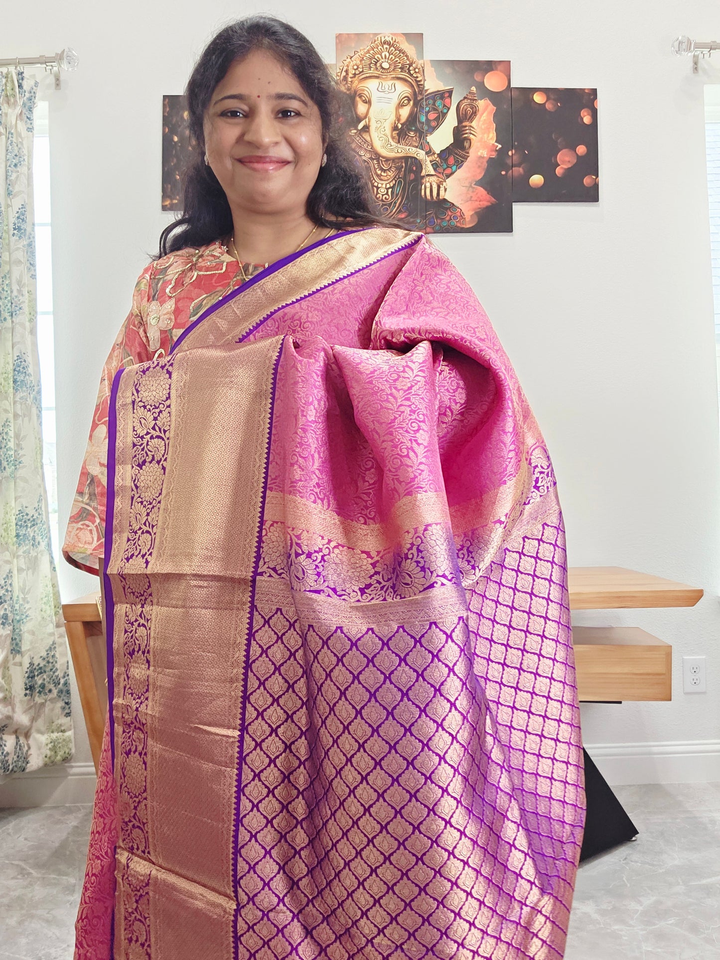 Kanchi Soft Silk Designer Saree - Maggam Blouse
