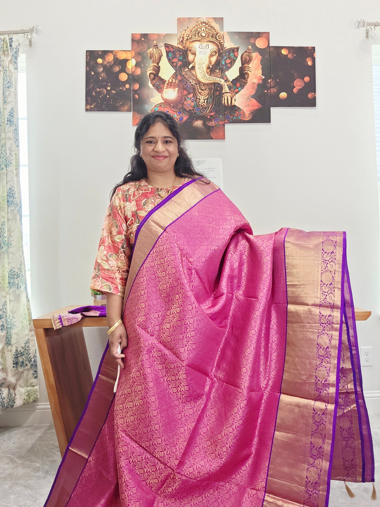 Kanchi Soft Silk Designer Saree - Maggam Blouse