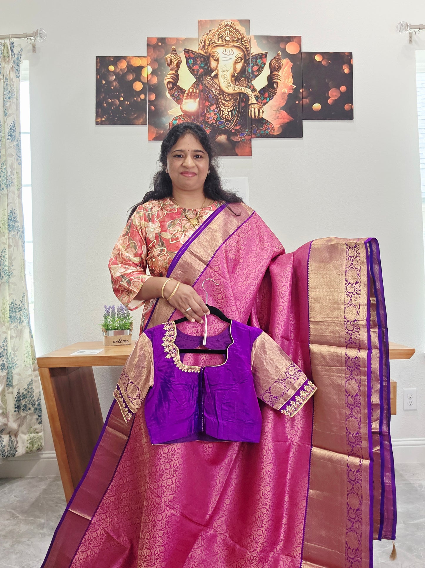 Kanchi Soft Silk Designer Saree - Maggam Blouse