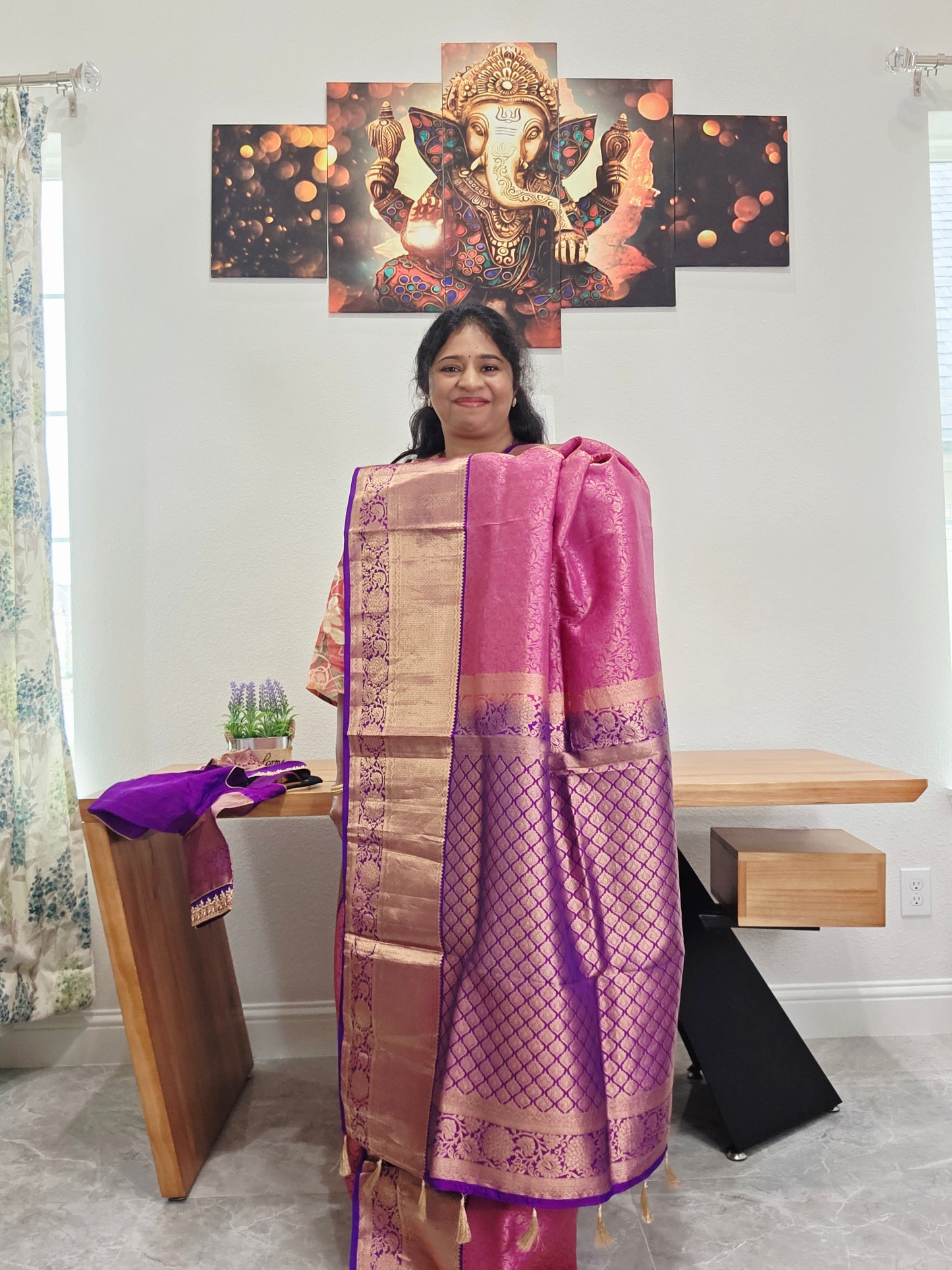 Kanchi Soft Silk Designer Saree - Maggam Blouse