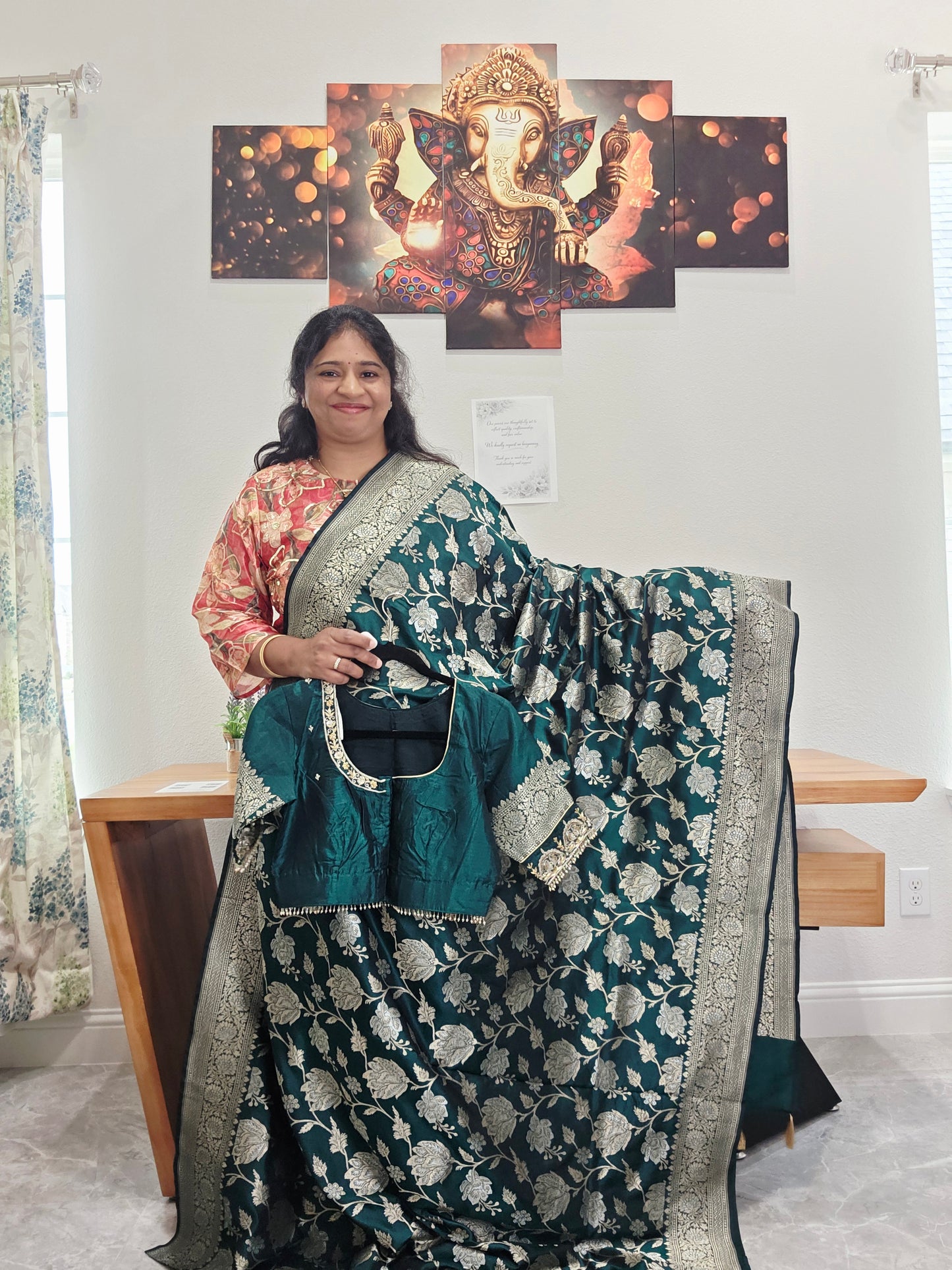 Pure Benarasi Katan Silk All Over Designer Saree - Maggam Blouse