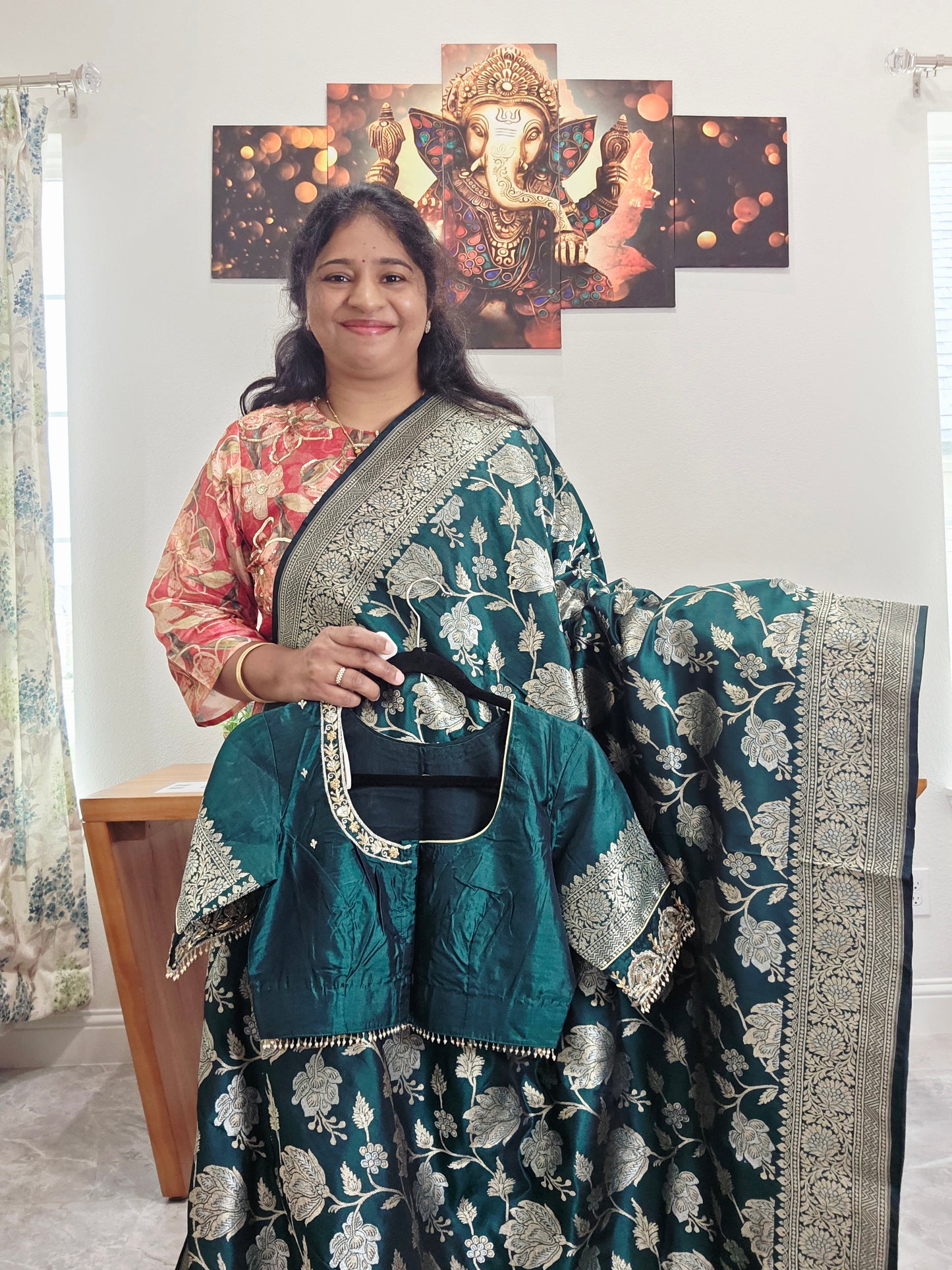 Pure Benarasi Katan Silk All Over Designer Saree - Maggam Blouse