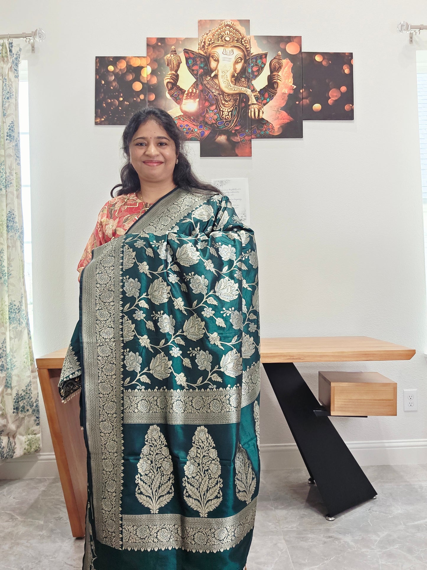 Pure Benarasi Katan Silk All Over Designer Saree - Maggam Blouse