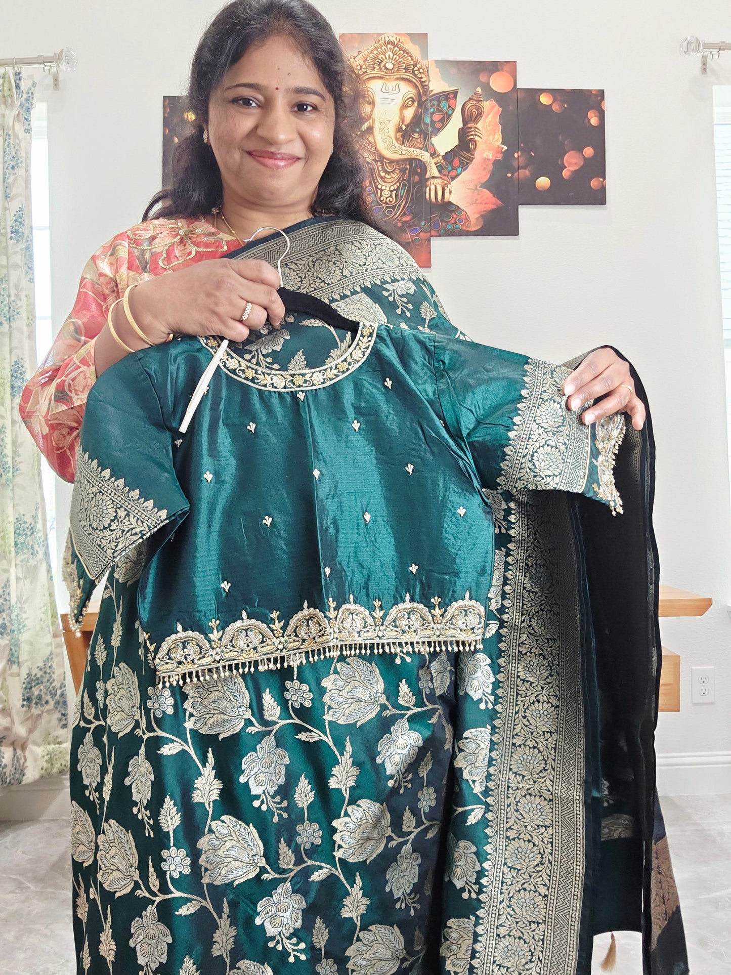 Pure Benarasi Katan Silk All Over Designer Saree - Maggam Blouse