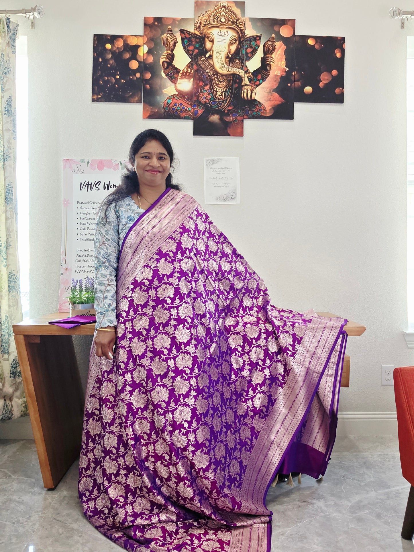 Pure Benarasi Katan Silk All Over Designer Saree - Pure Rawsilk Maggam Blouse