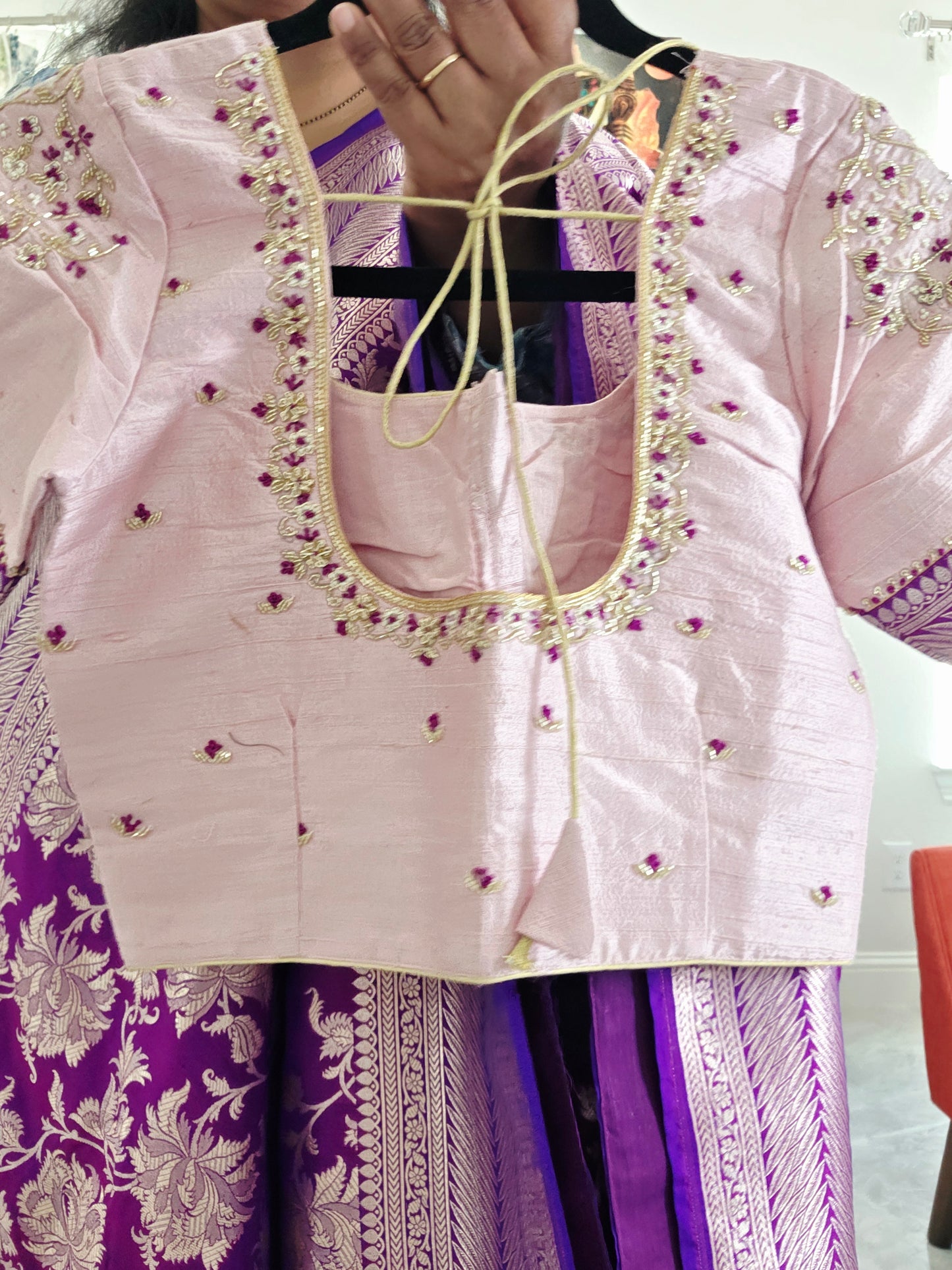 Pure Benarasi Katan Silk All Over Designer Saree - Pure Rawsilk Maggam Blouse