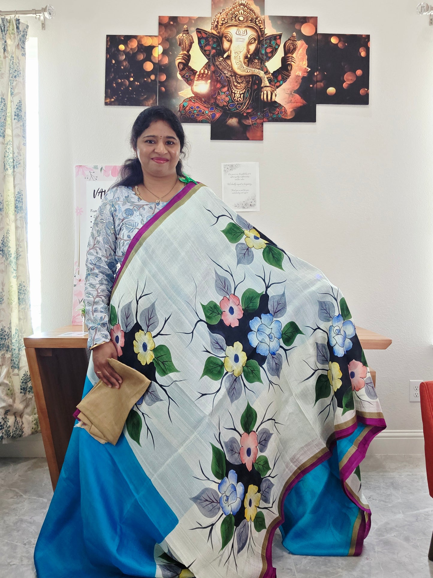 Exclusive Designer Pure Tussar Silk Saree