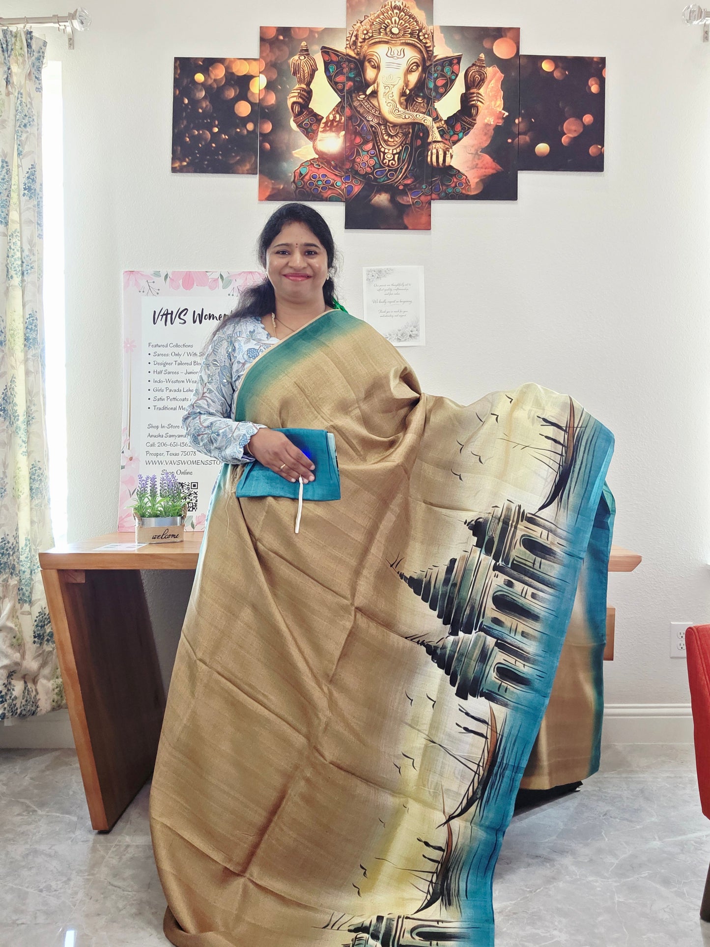 Exclusive Designer Pure Tussar Silk Saree