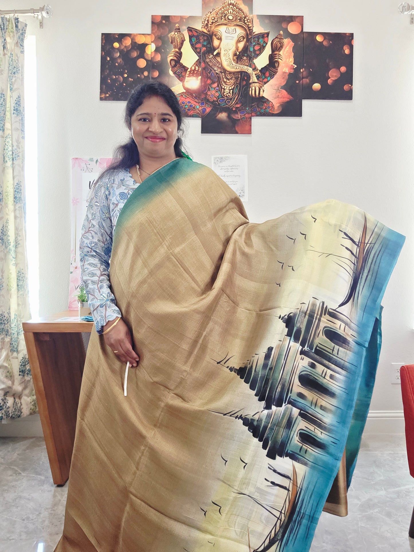 Exclusive Designer Pure Tussar Silk Saree