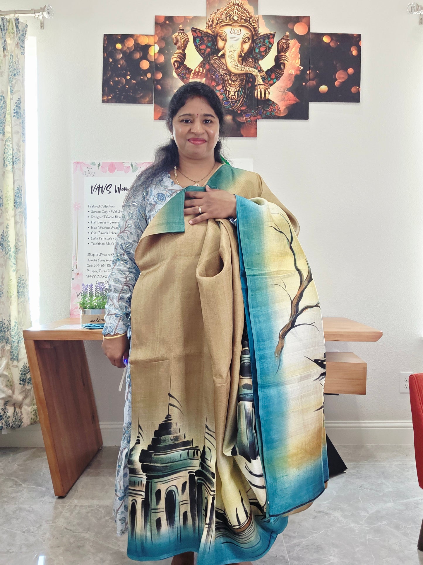 Exclusive Designer Pure Tussar Silk Saree