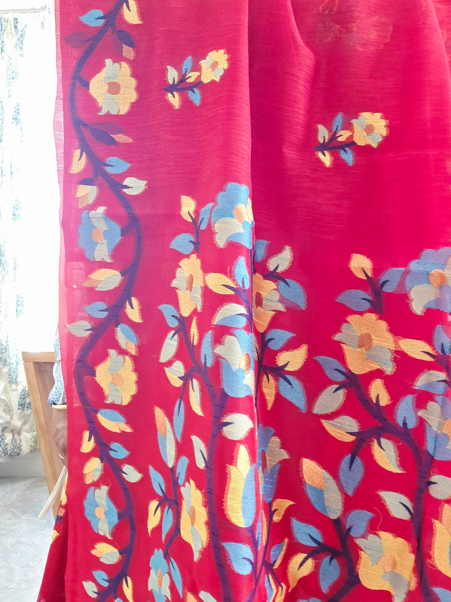 Semi Matka Silk Jamdani Saree