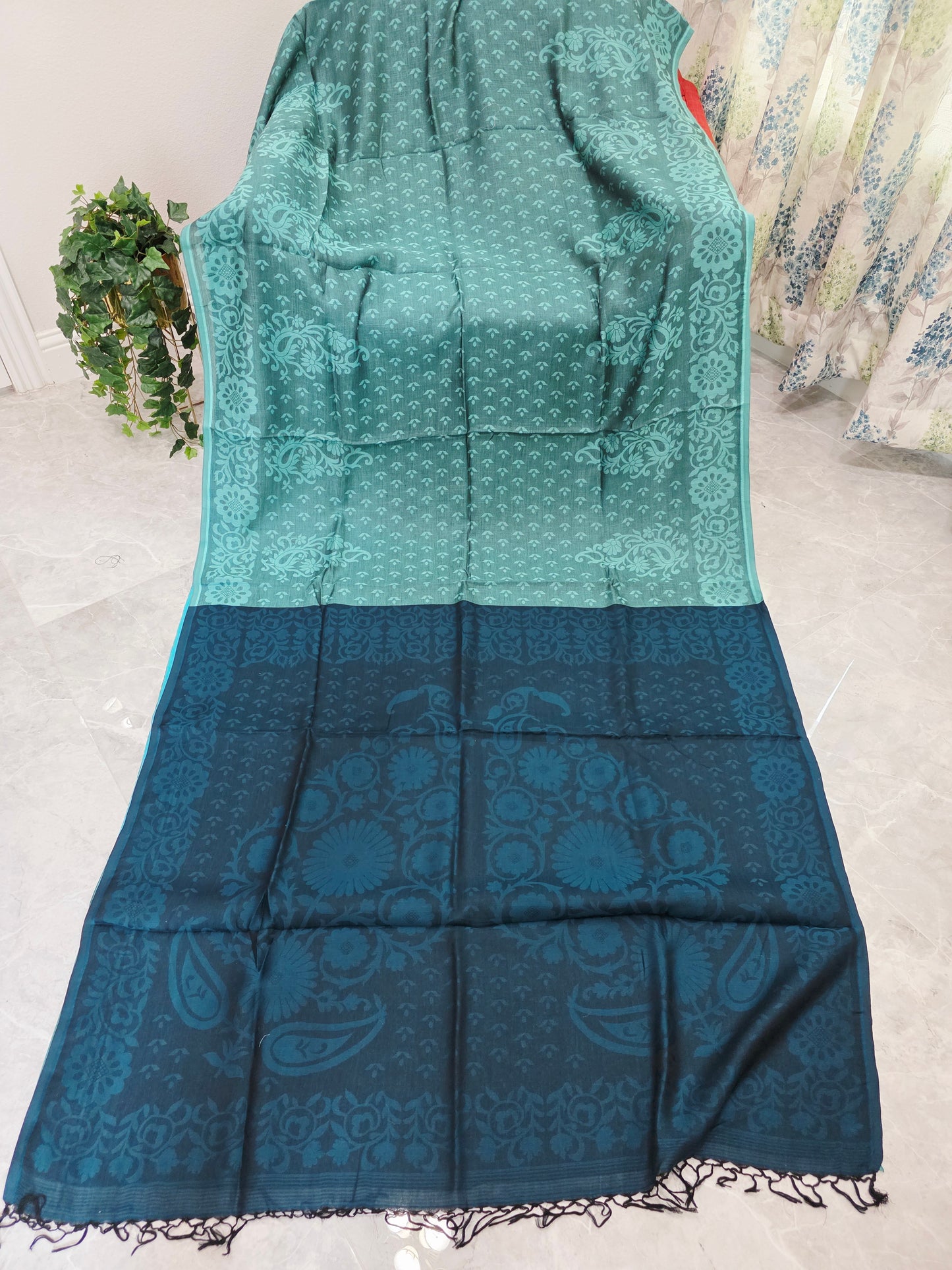 Nayanthara's Inspired Design Soft Khadi Cotton Handloom Designer Saree