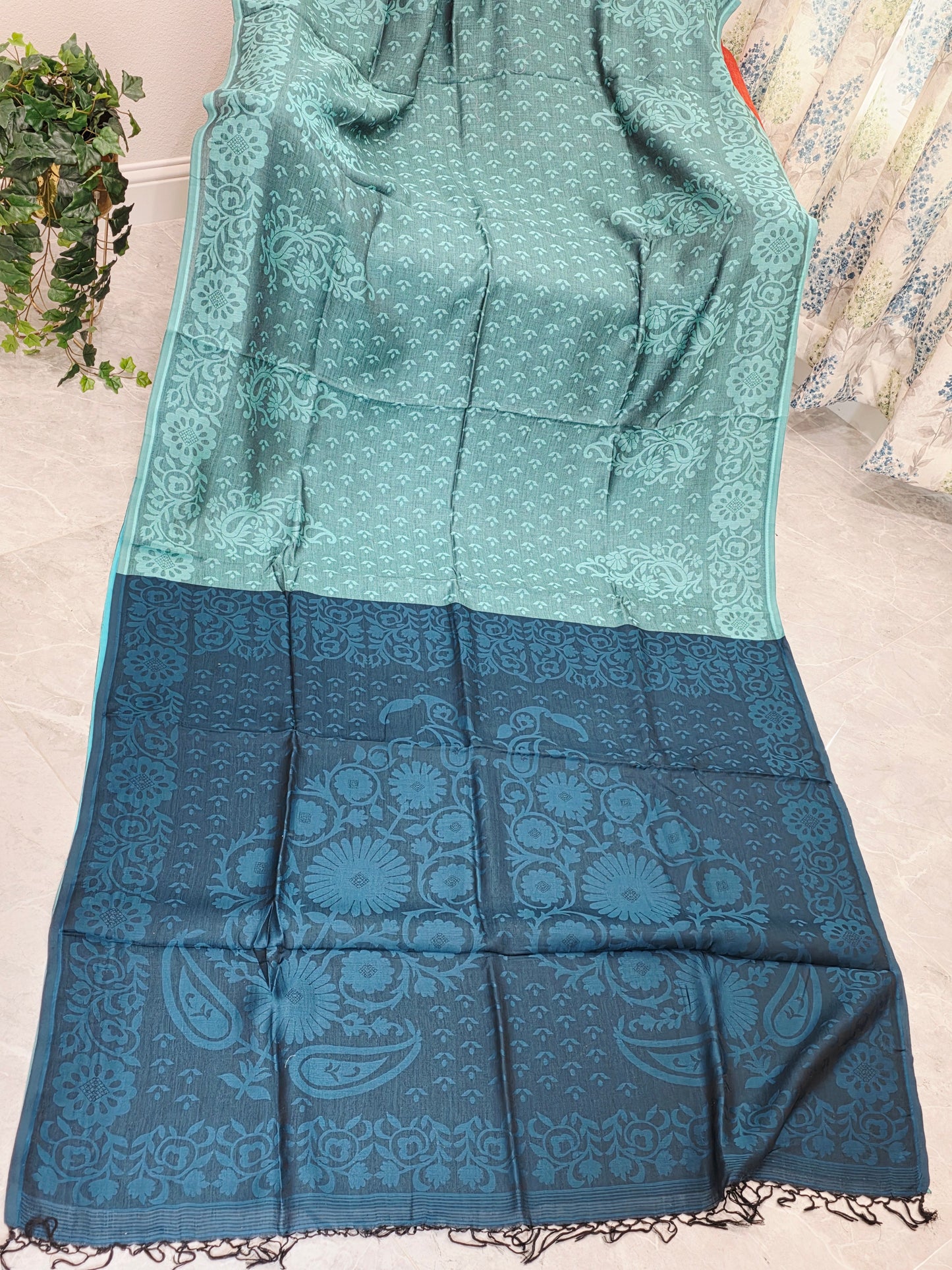 Nayanthara's Inspired Design Soft Khadi Cotton Handloom Designer Saree