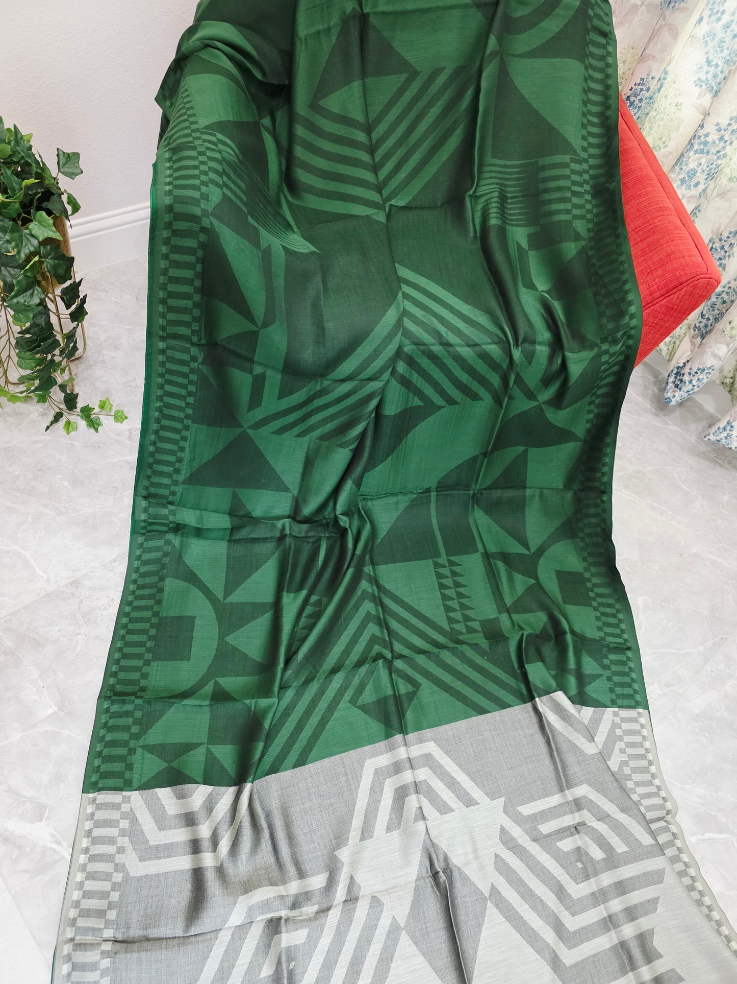 Nayanthara's Inspired Design Soft Khadi Cotton Handloom Designer Saree