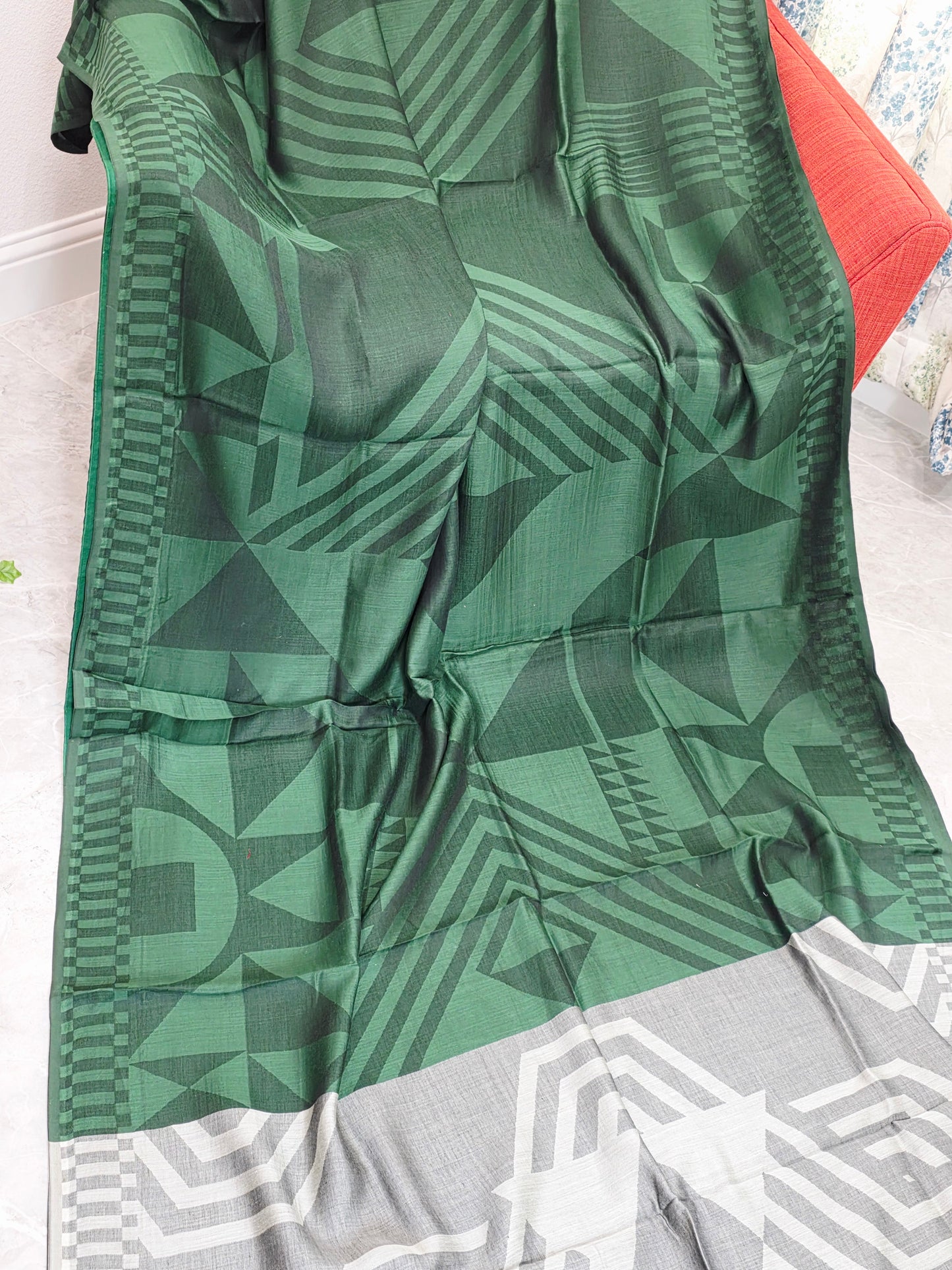 Nayanthara's Inspired Design Soft Khadi Cotton Handloom Designer Saree