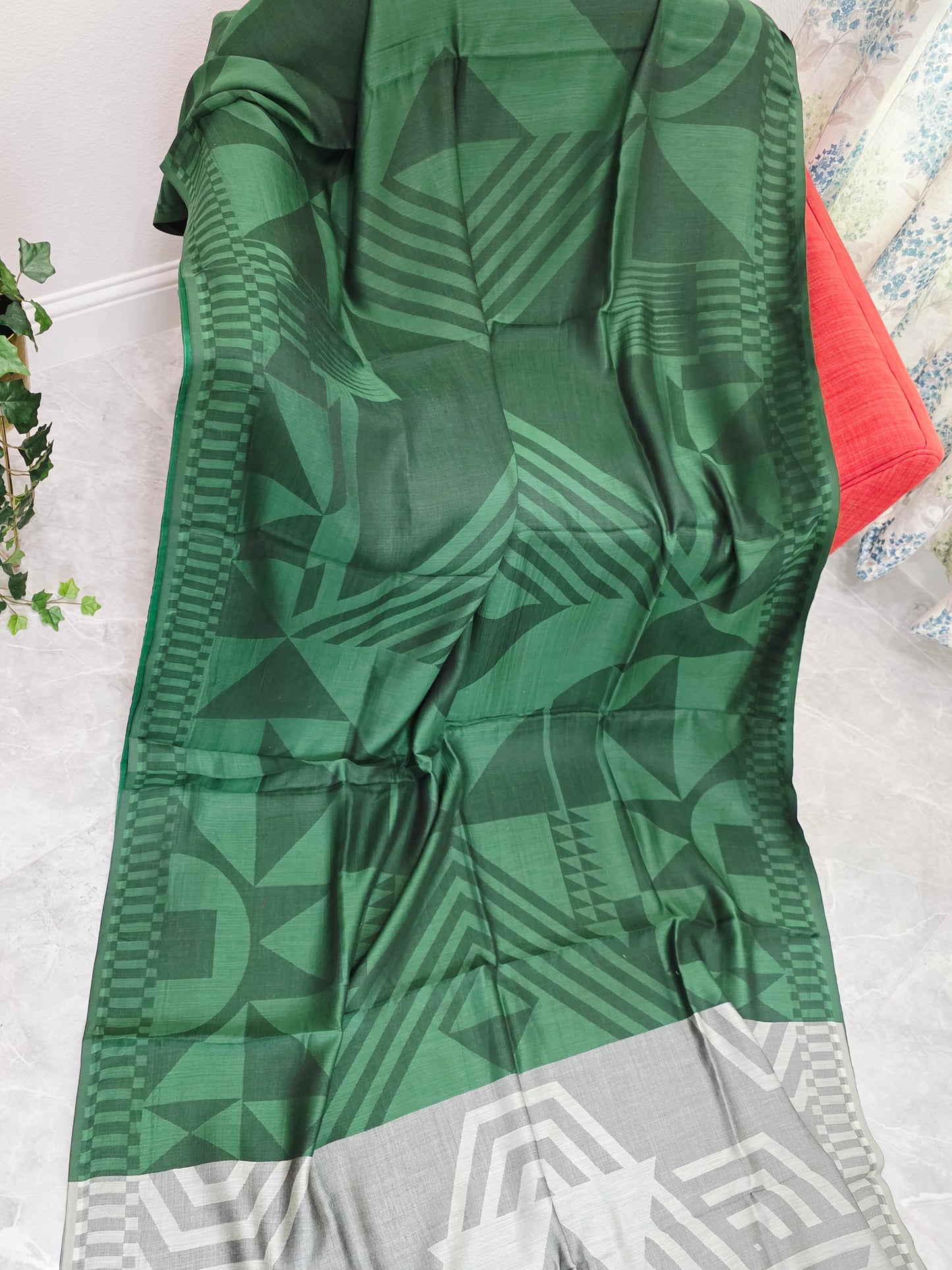 Nayanthara's Inspired Design Soft Khadi Cotton Handloom Designer Saree