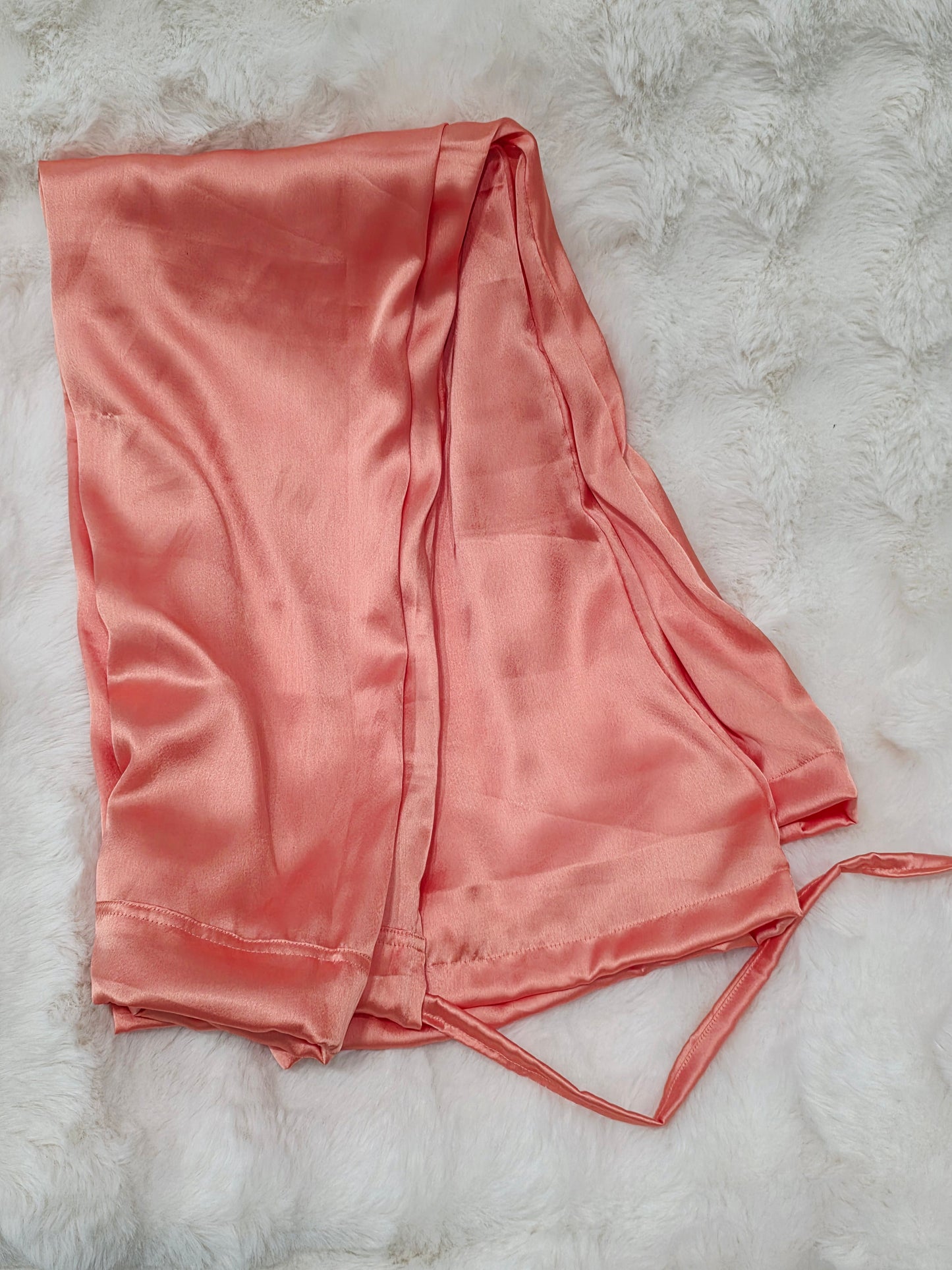 Coral Satin Petticoat