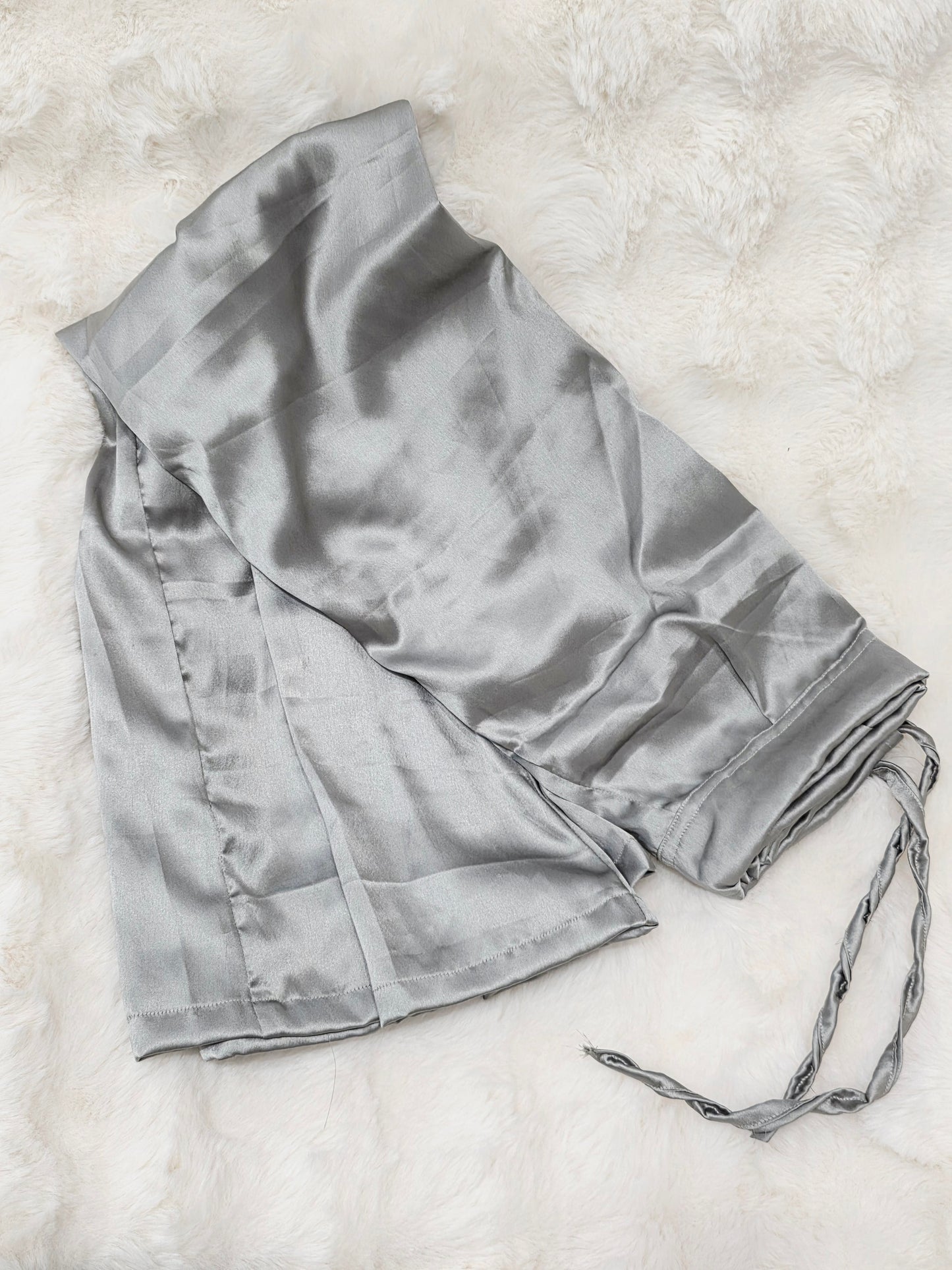 Gray Satin Petticoat