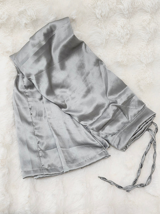 Gray Satin Petticoat
