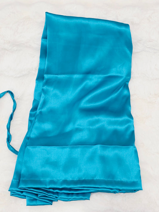 Turquoise Blue Satin Petticoat