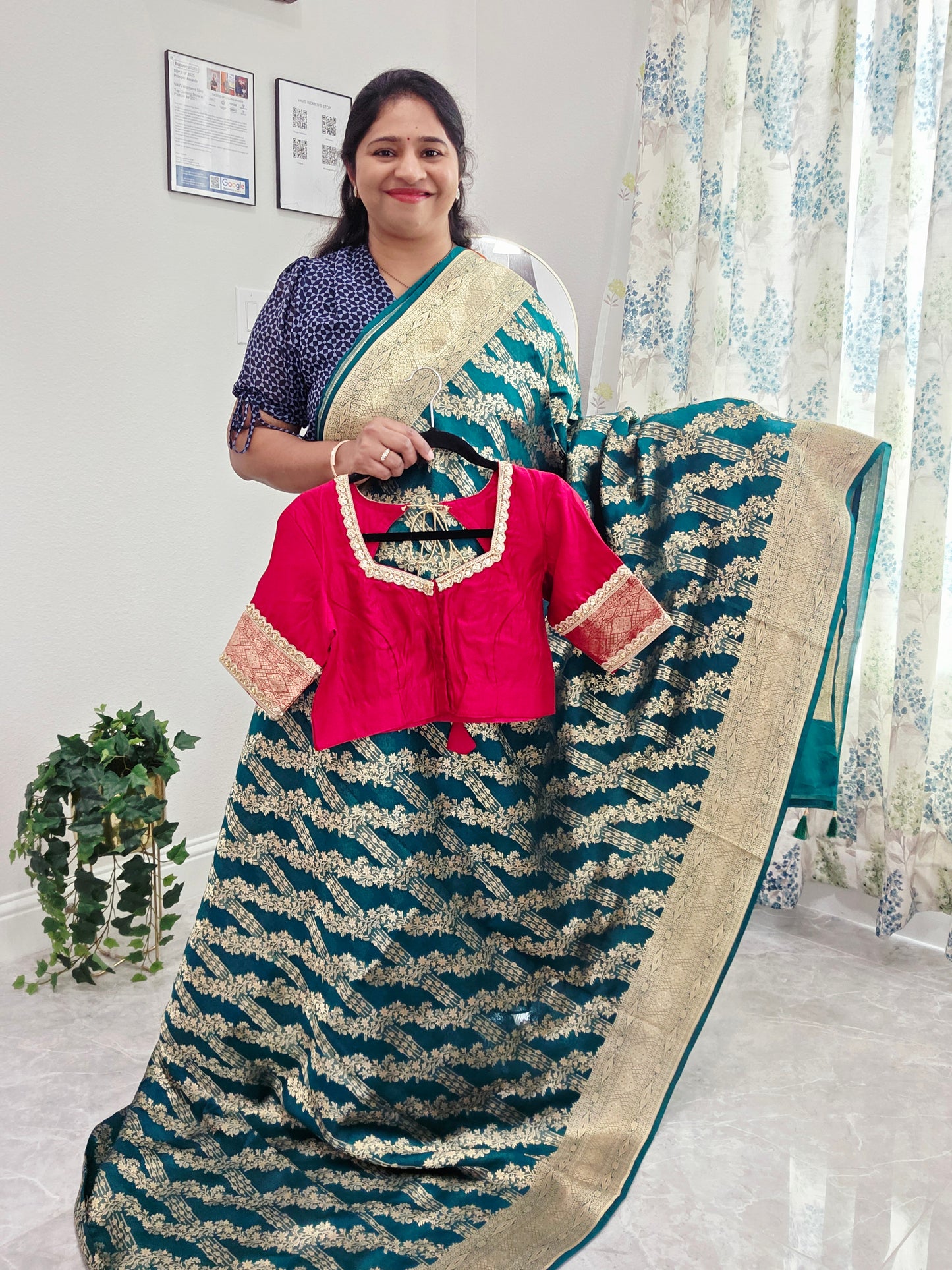 Classy Benarasi Silk Saree - Blouse