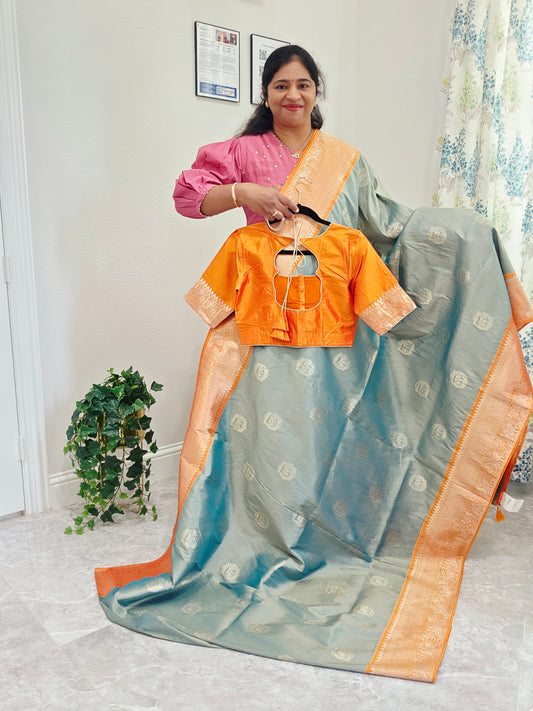 Designer Premium Quality Benarasi Silk Saree -  Blouse