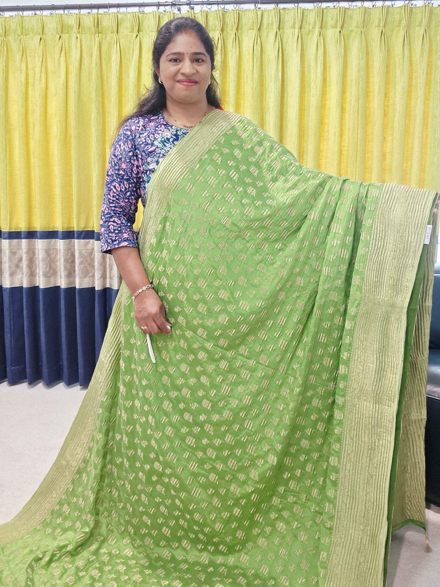 Crush Silk Designer Saree - Blouse