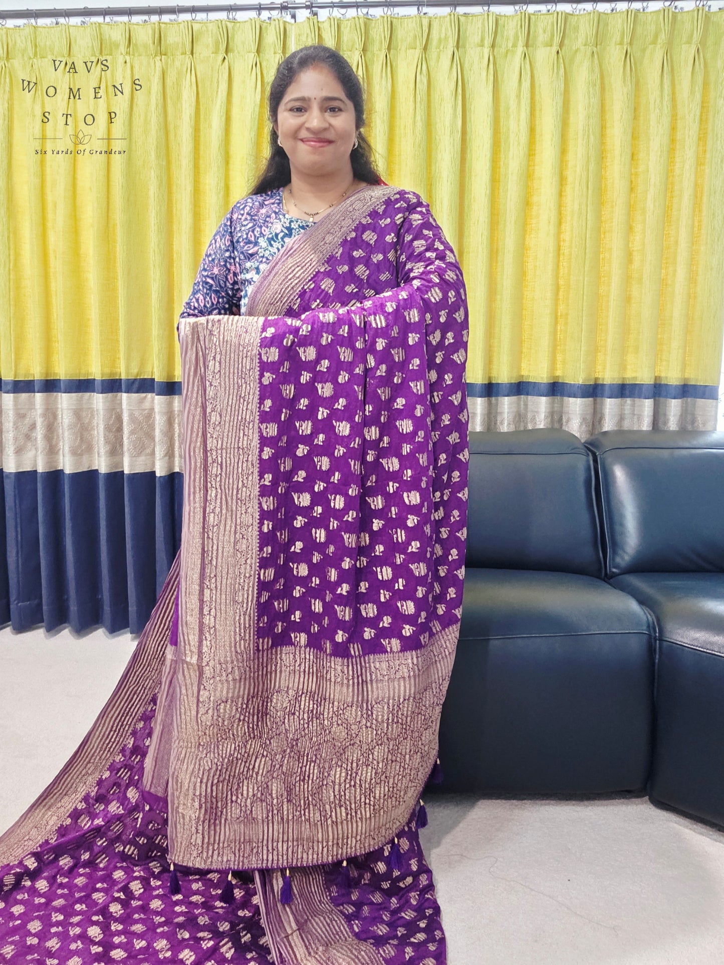 Crush Silk Designer Saree - Blouse