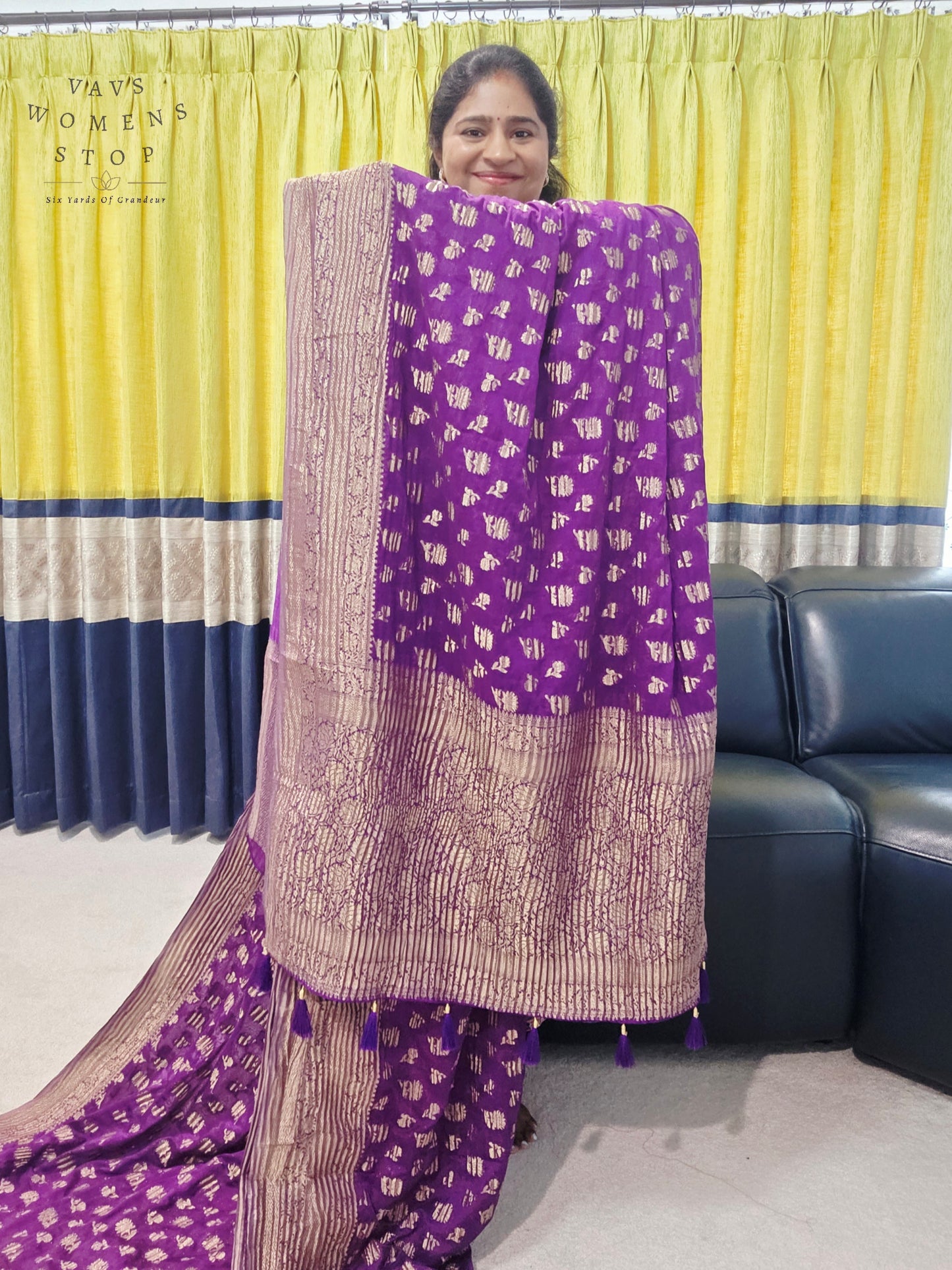 Crush Silk Designer Saree - Blouse