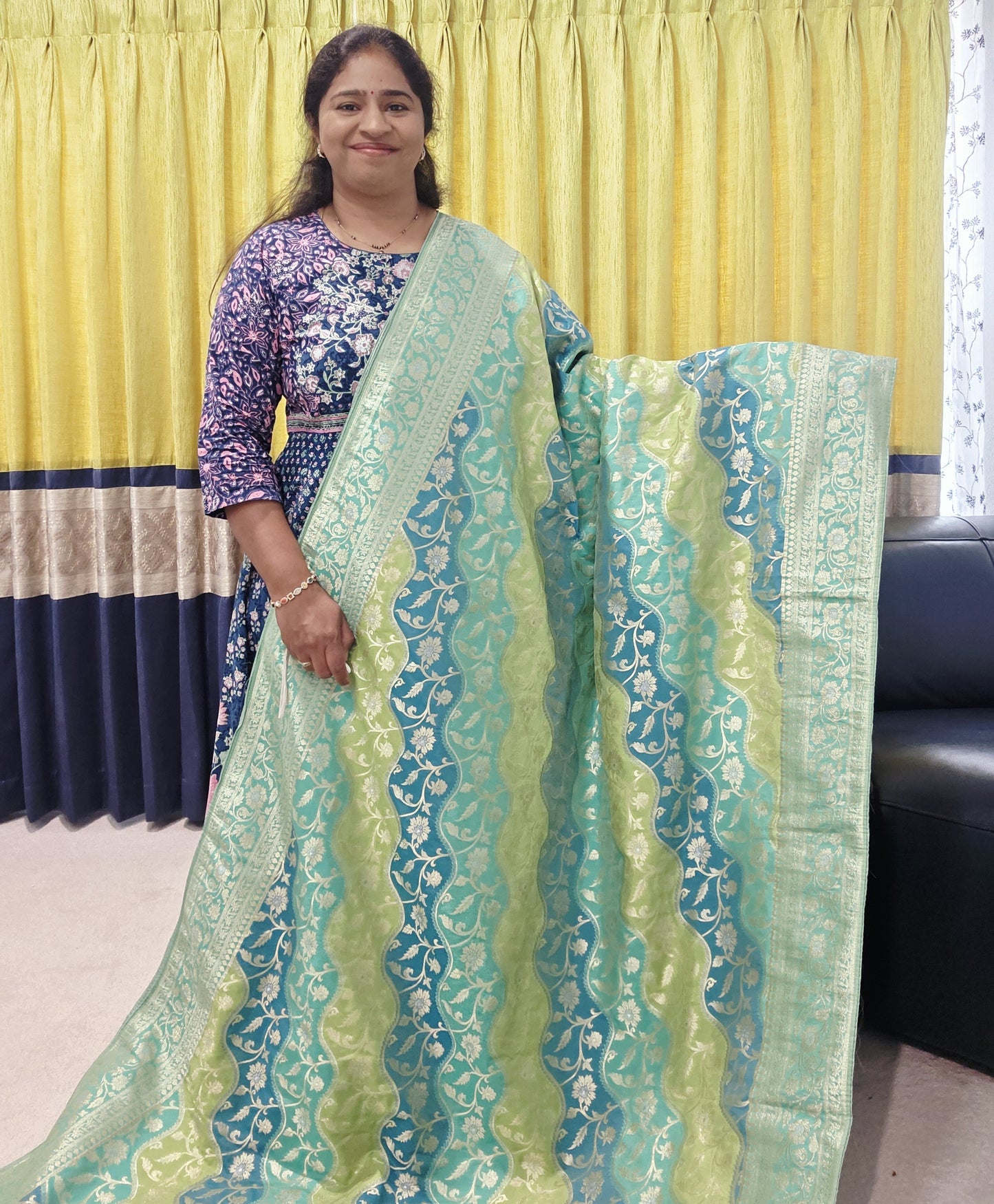 Benarasi Uppada Soft Silk Designer Saree - Blouse