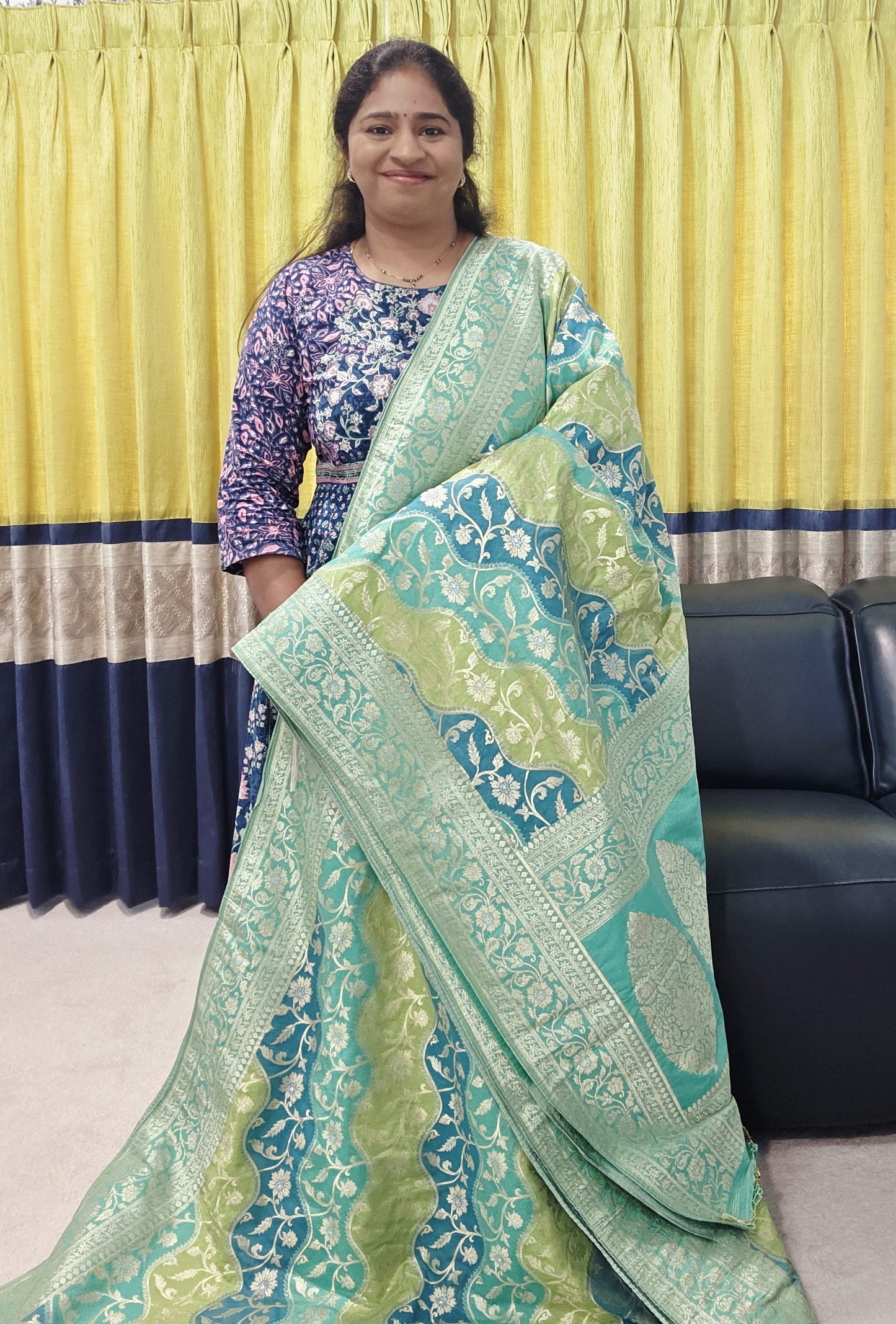 Benarasi Uppada Soft Silk Designer Saree - Blouse