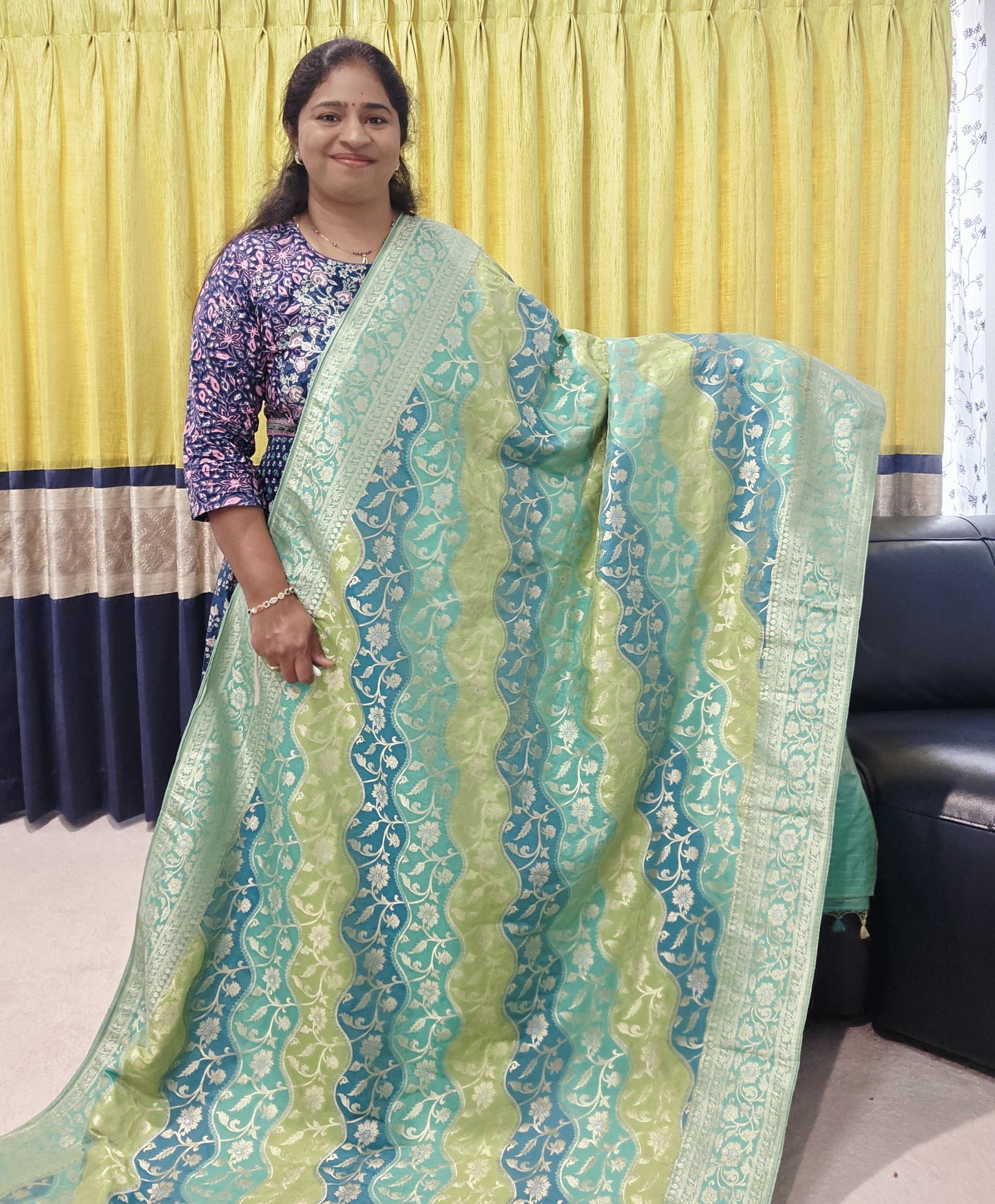 Benarasi Uppada Soft Silk Designer Saree - Blouse