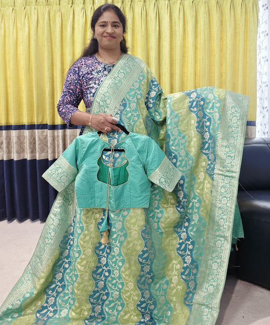 Benarasi Uppada Soft Silk Designer Saree - Blouse