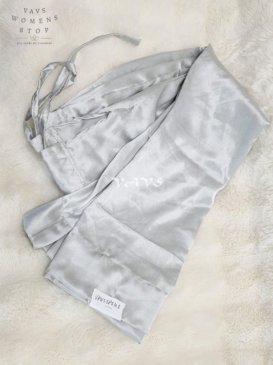 Silver Mist Grey Satin Petticoat