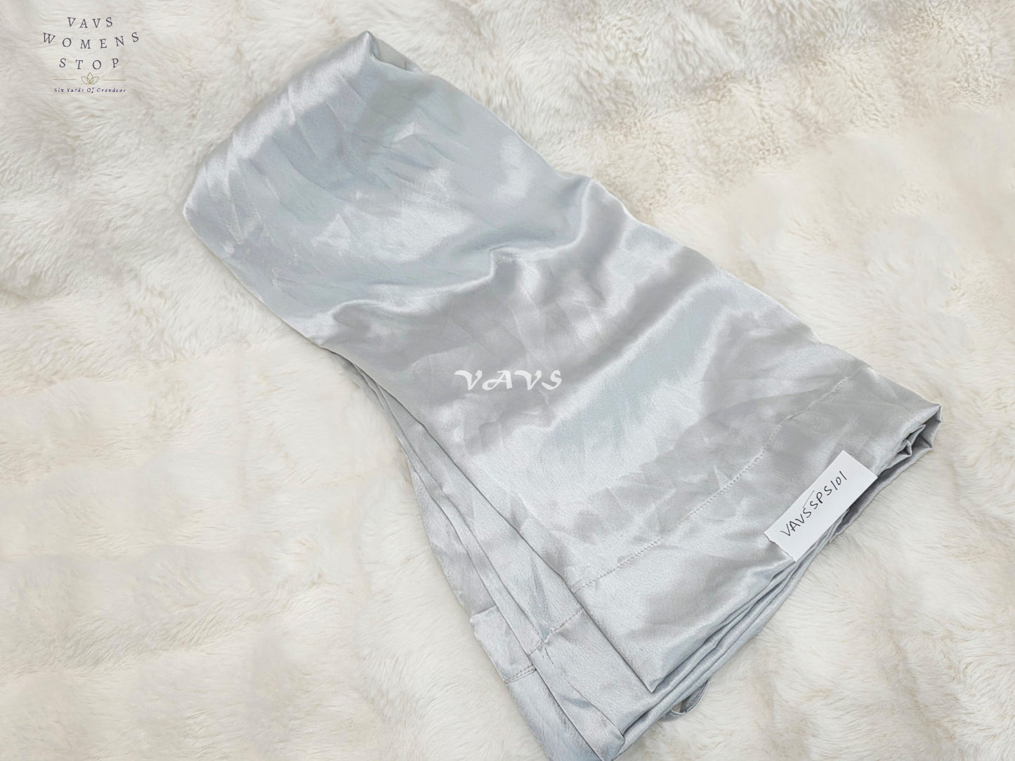 Silver Mist Grey Satin Petticoat