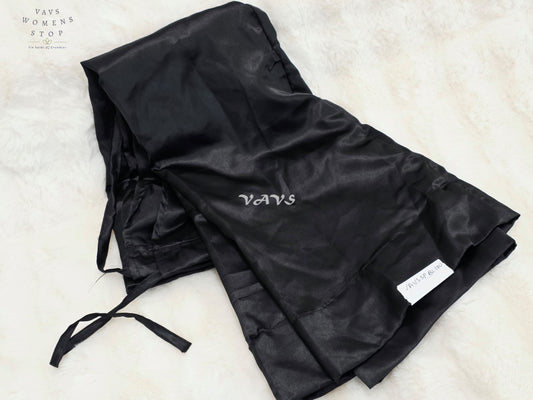 Royal Jet Black Customized Satin Petticoat