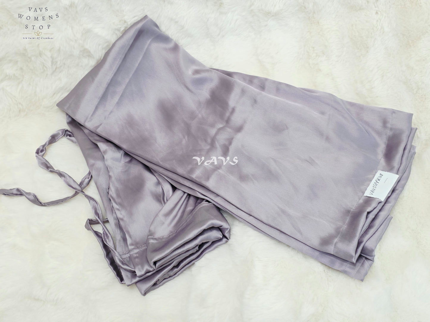 Pearl Lilac Grey Customized Satin Petticoat