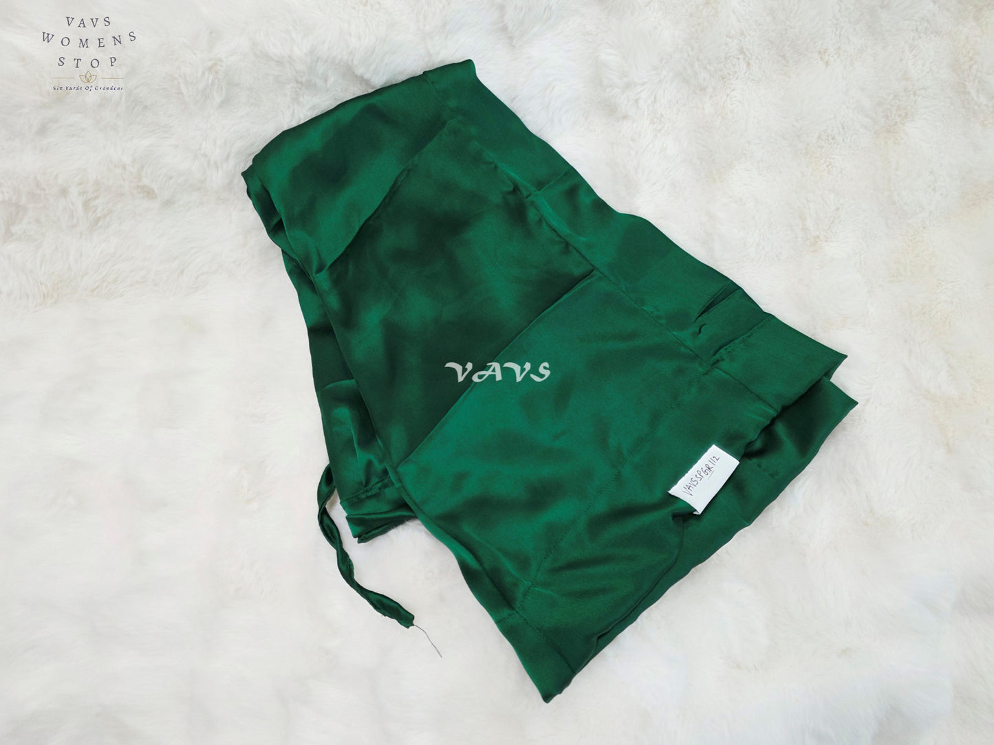 Verdant Emerald Green Customized Satin Petticoat