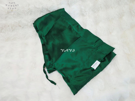 Verdant Emerald Green Customized Satin Petticoat