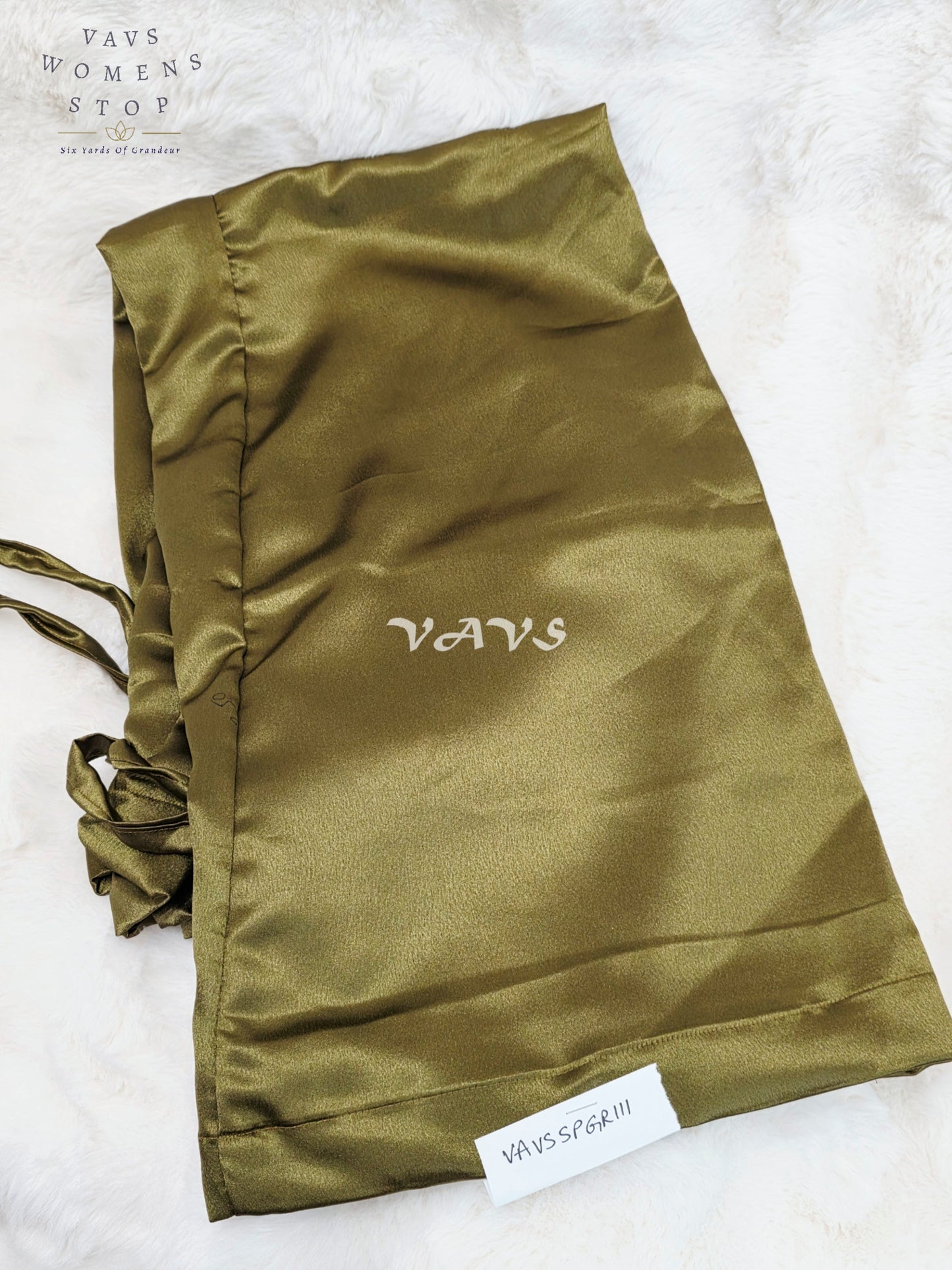Royal Olive Gold Customized Satin Petticoat