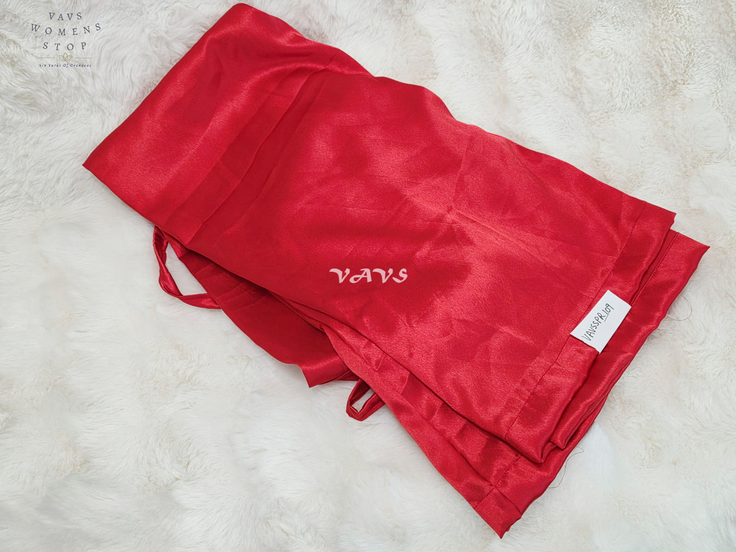 Royal Coral Red Satin Petticoat | Adjustable Saree Underskirt