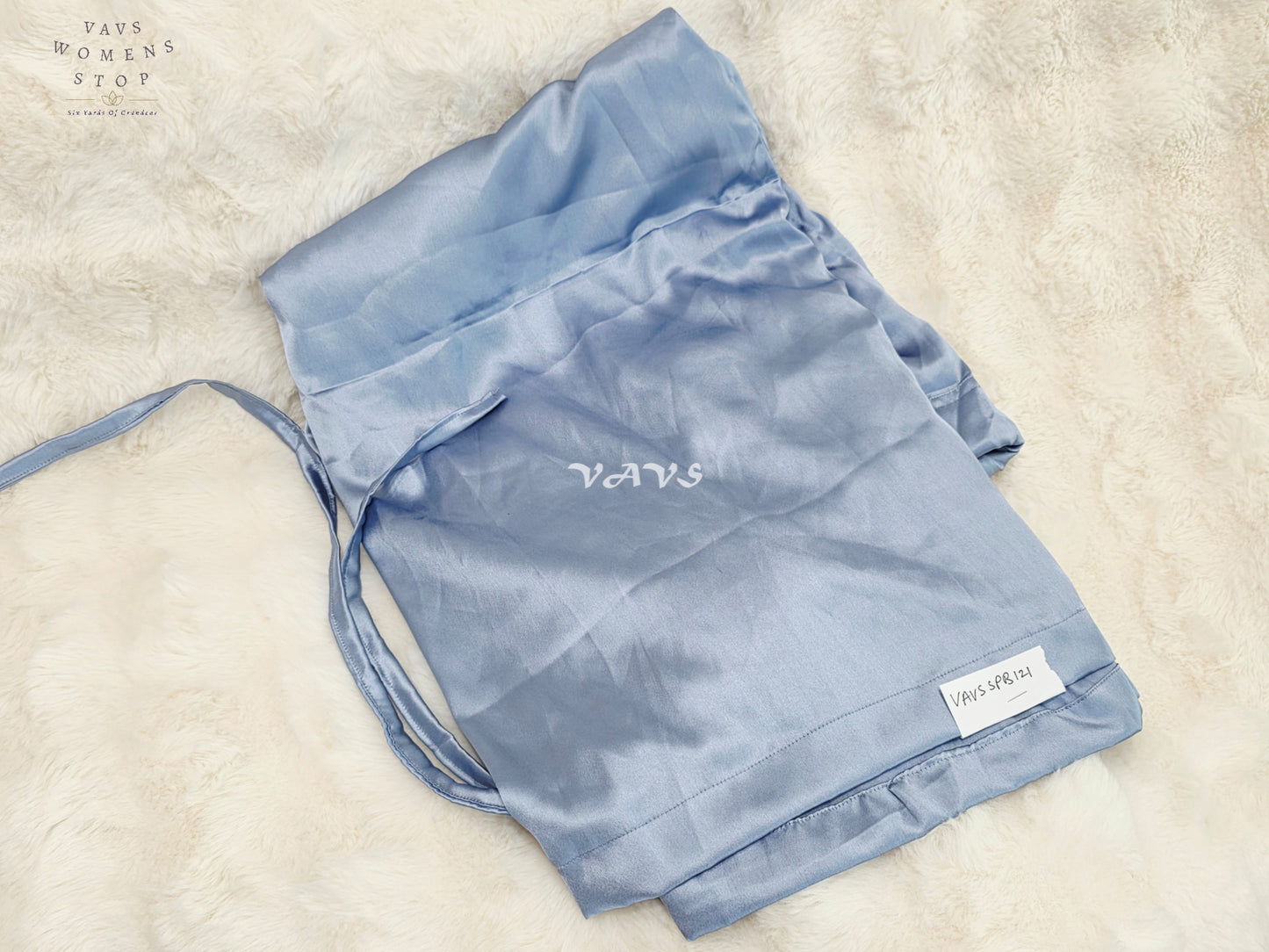 Royal Ice Blue Customized Satin Petticoat