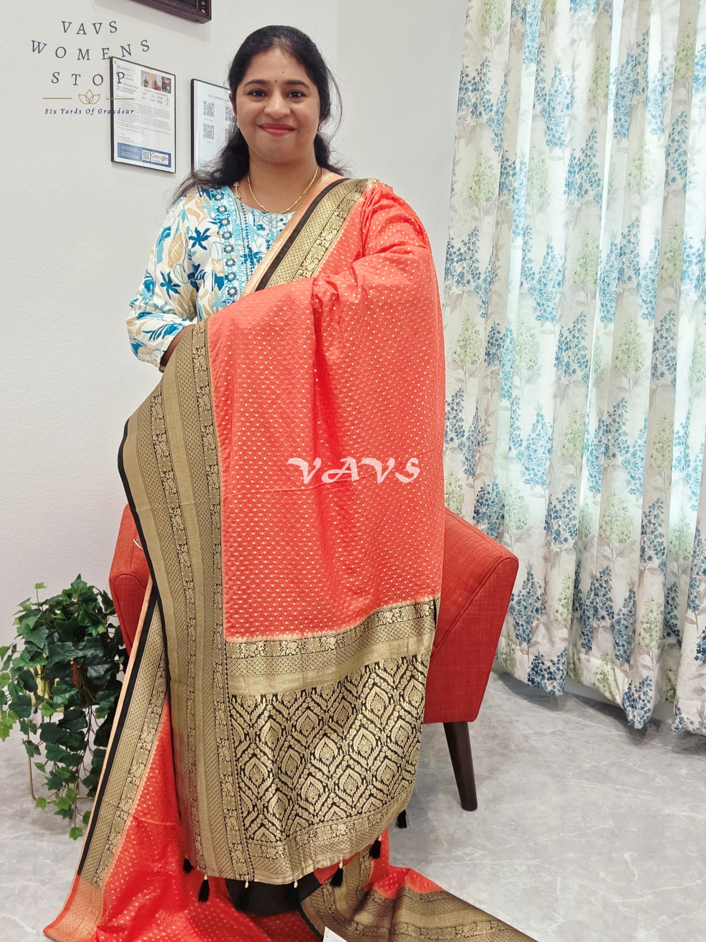 Fancy Semi Warm Benarasi Silk Saree - Blouse