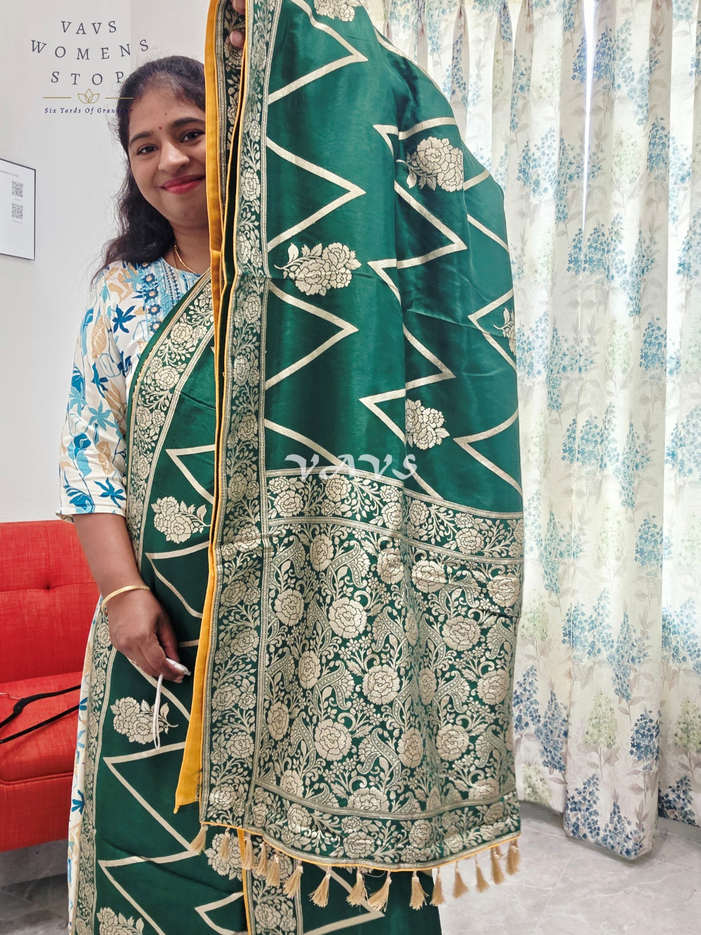 Munga Crepe Silk Saree - Blouse